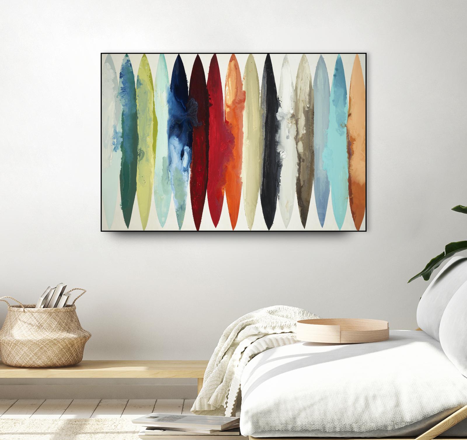 Even Flow by Randy Hibberd on GIANT ART - brights abstract