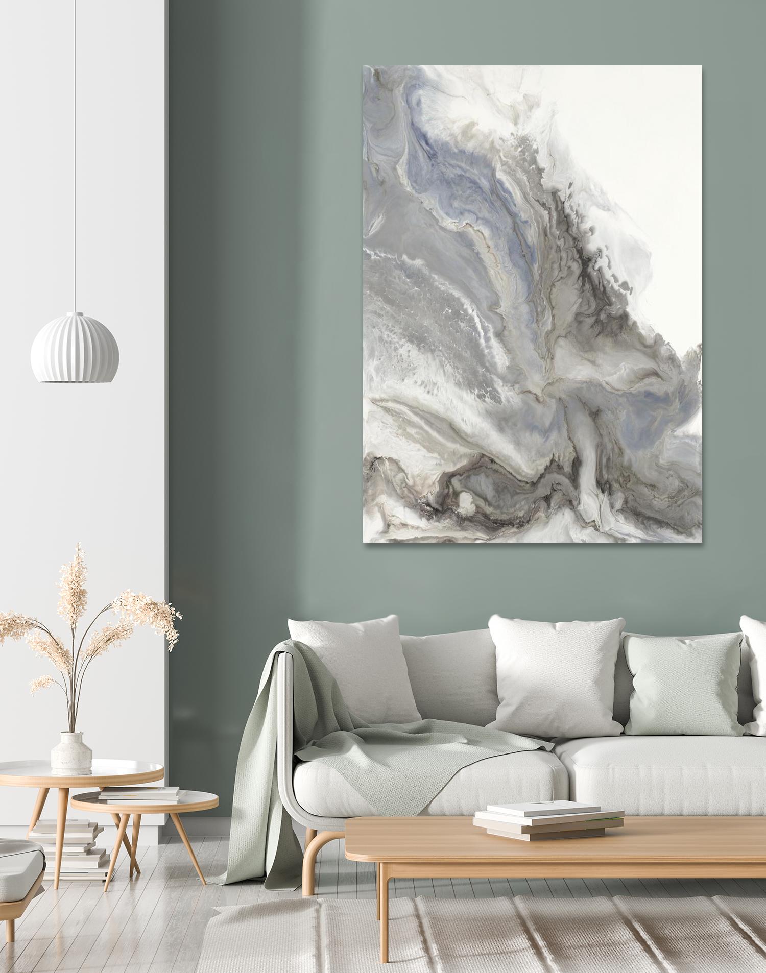 Forthcoming V5 by Corrie LaVelle on GIANT ART - whites & creams fluid abstracts