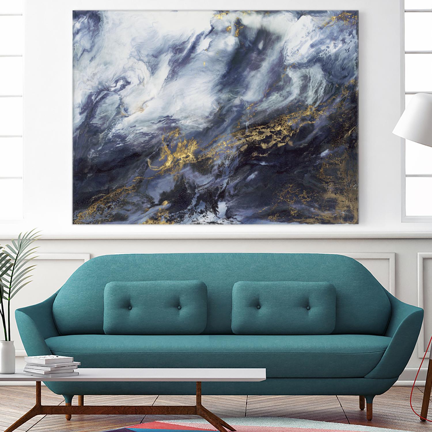 Anticipation V2 by Corrie LaVelle on GIANT ART - blues fluid abstracts