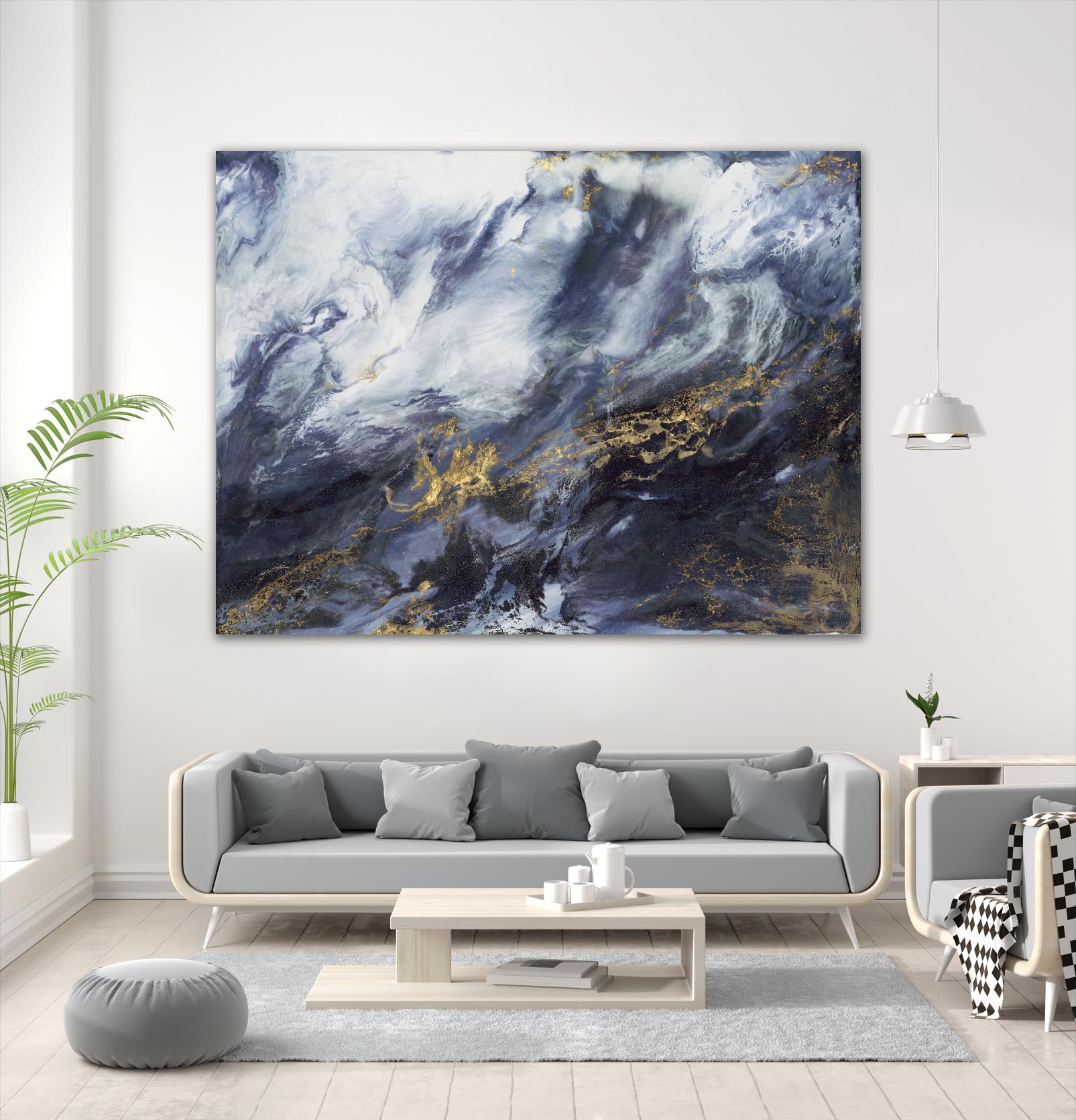 Anticipation V2 by Corrie LaVelle on GIANT ART - blues fluid abstracts