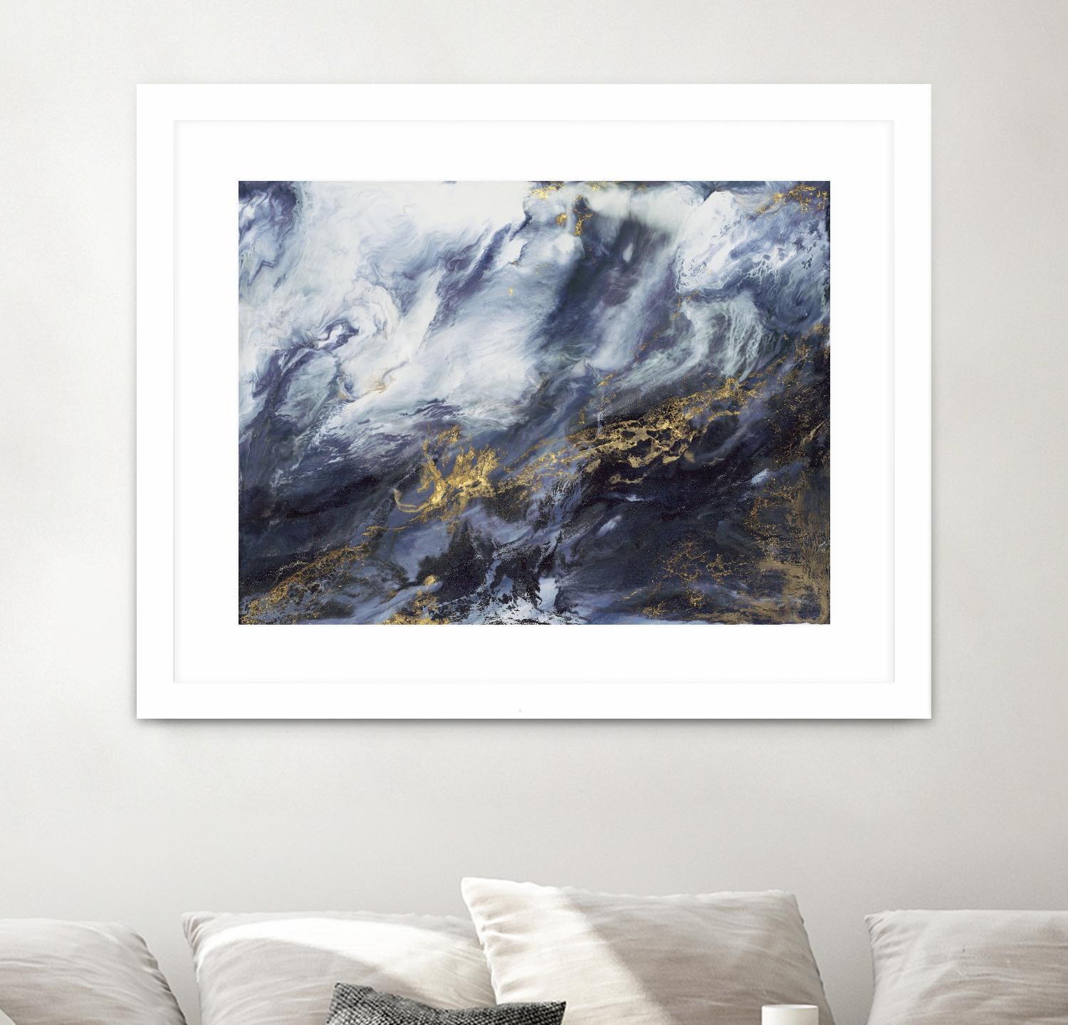 Anticipation V2 by Corrie LaVelle on GIANT ART - blues fluid abstracts