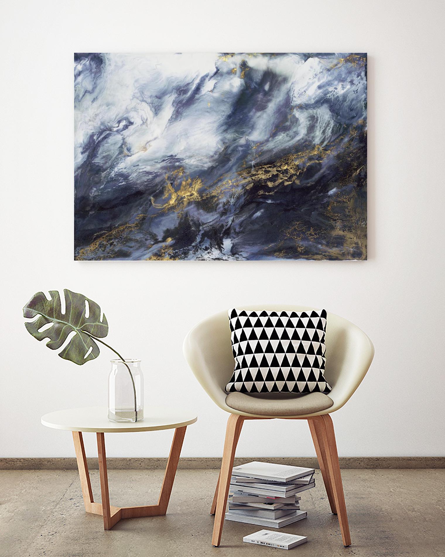 Anticipation V2 by Corrie LaVelle on GIANT ART - blues fluid abstracts