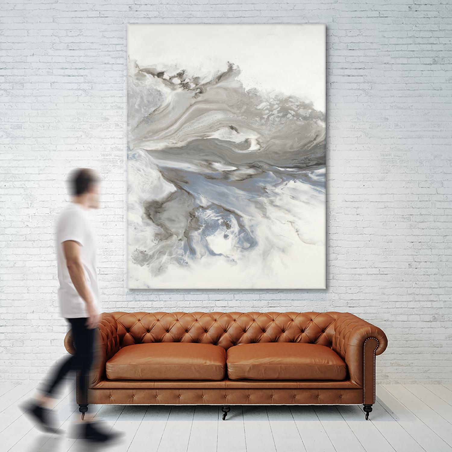 Think Of You by Corrie LaVelle on GIANT ART - whites & creams fluid abstracts