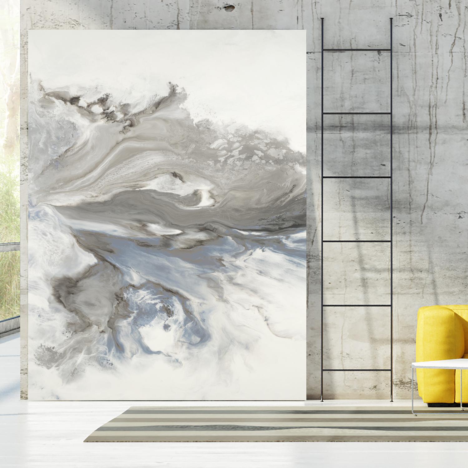 Think Of You by Corrie LaVelle on GIANT ART - whites & creams fluid abstracts