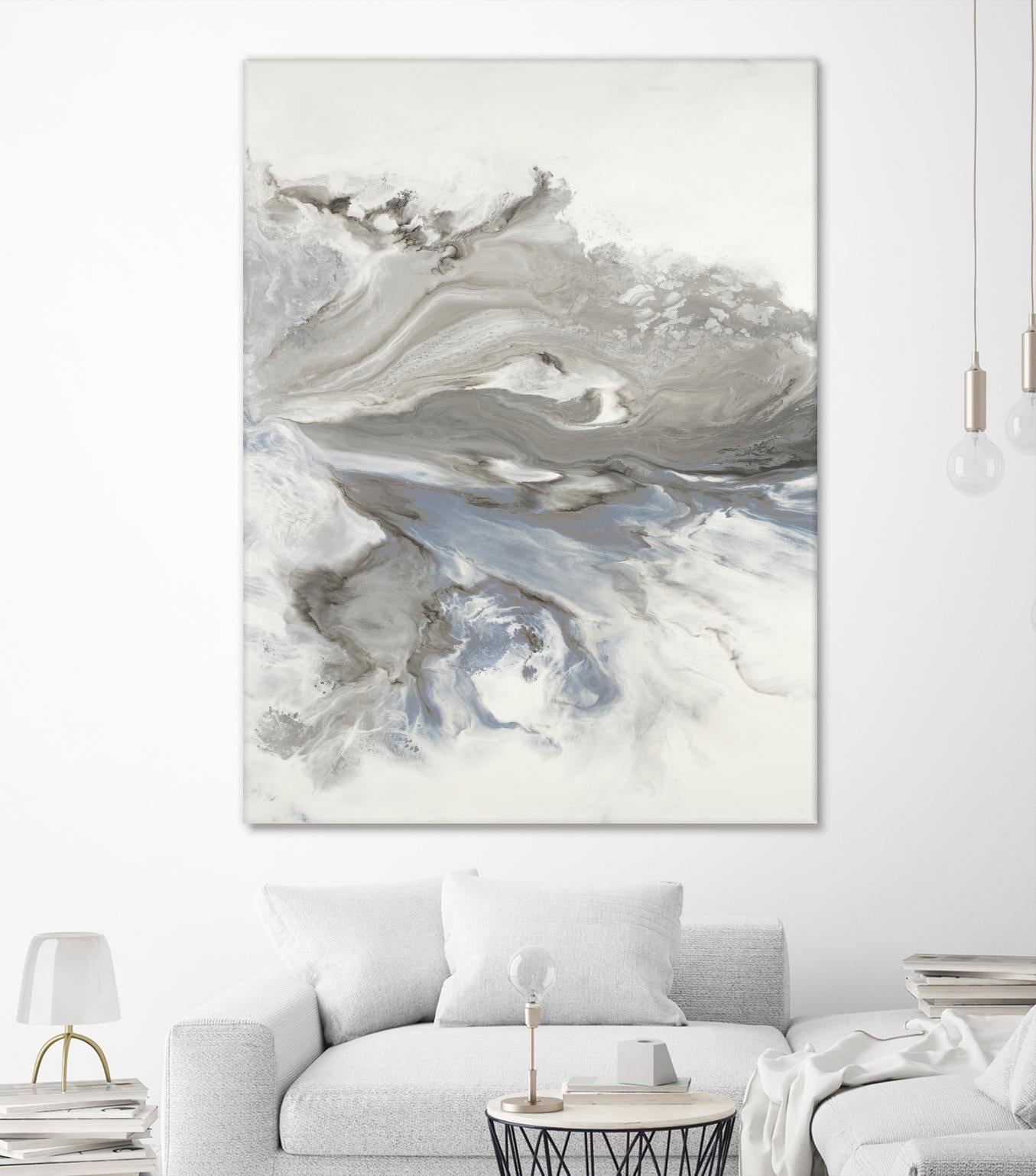 Think Of You by Corrie LaVelle on GIANT ART - whites & creams fluid abstracts