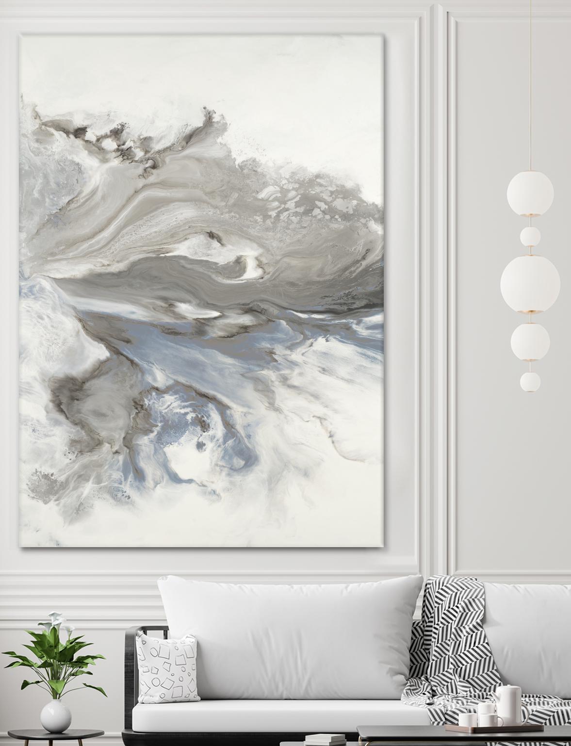 Think Of You by Corrie LaVelle on GIANT ART - whites & creams fluid abstracts