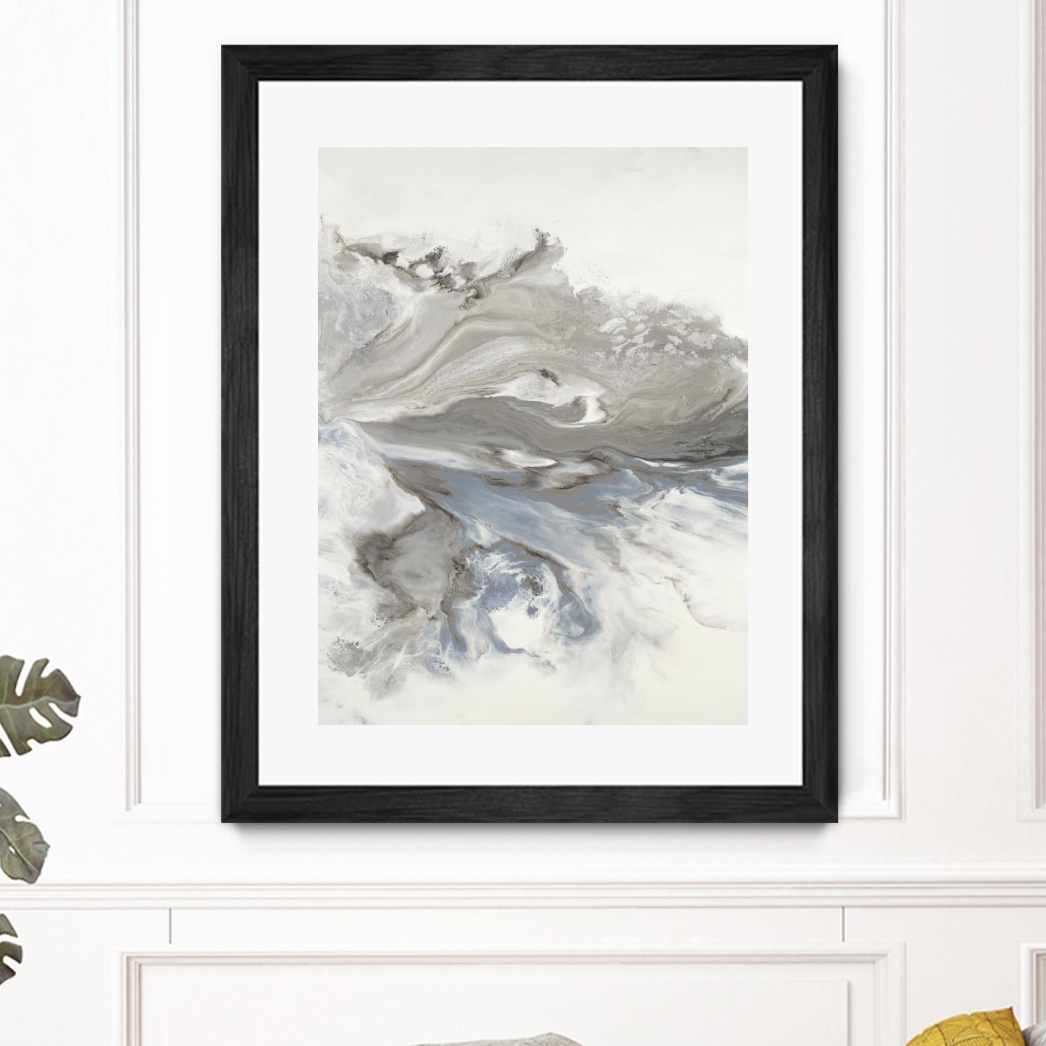Think Of You by Corrie LaVelle on GIANT ART - whites & creams fluid abstracts