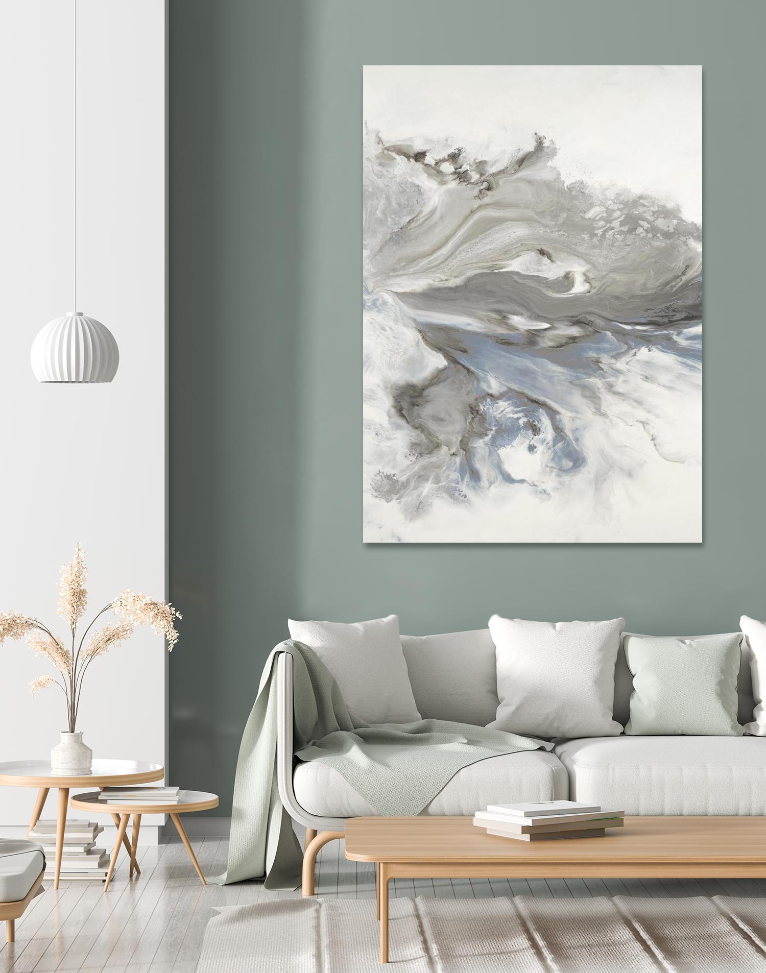Think Of You by Corrie LaVelle on GIANT ART - whites & creams fluid abstracts