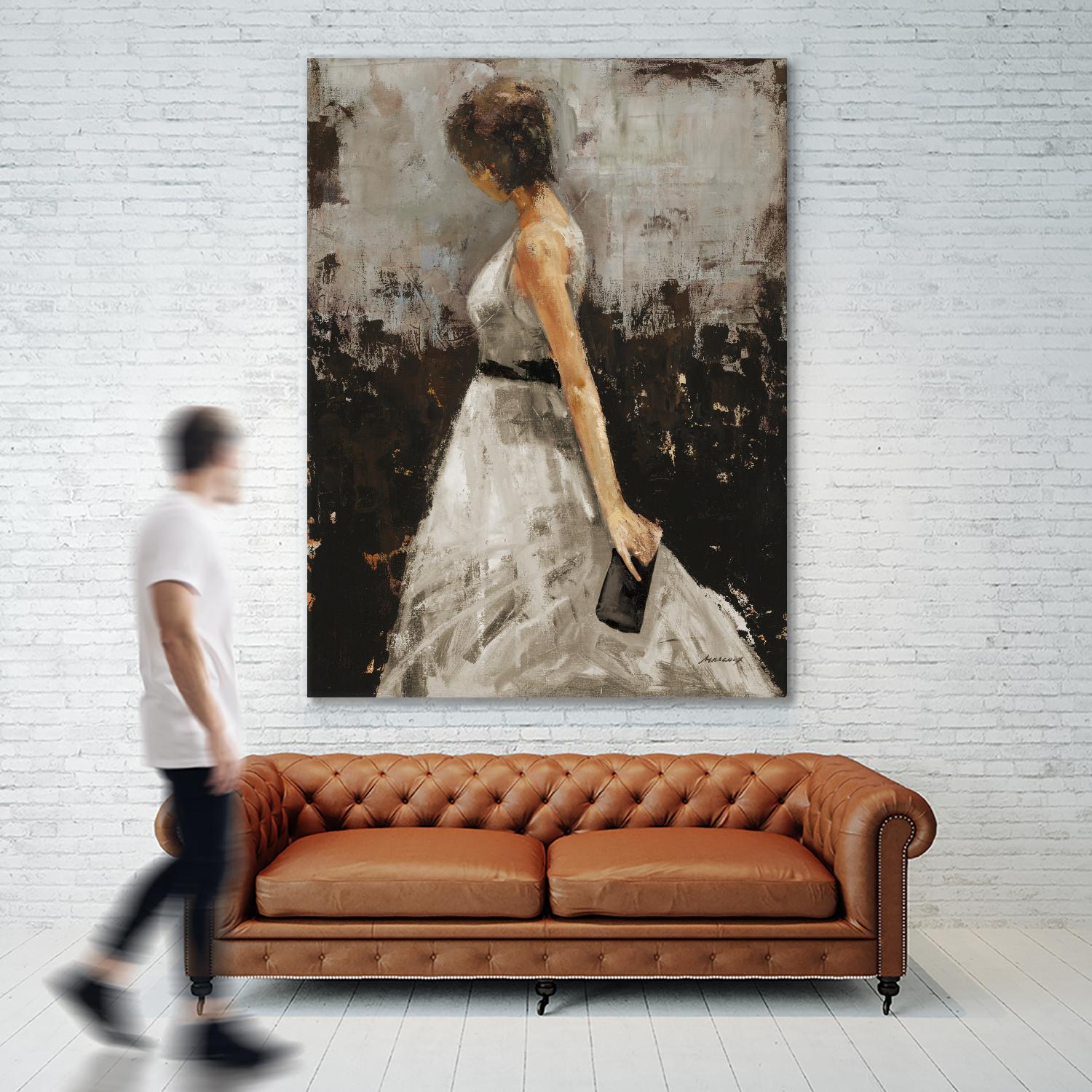 Contemplation by Julianne Marcoux on GIANT ART - brown figurative