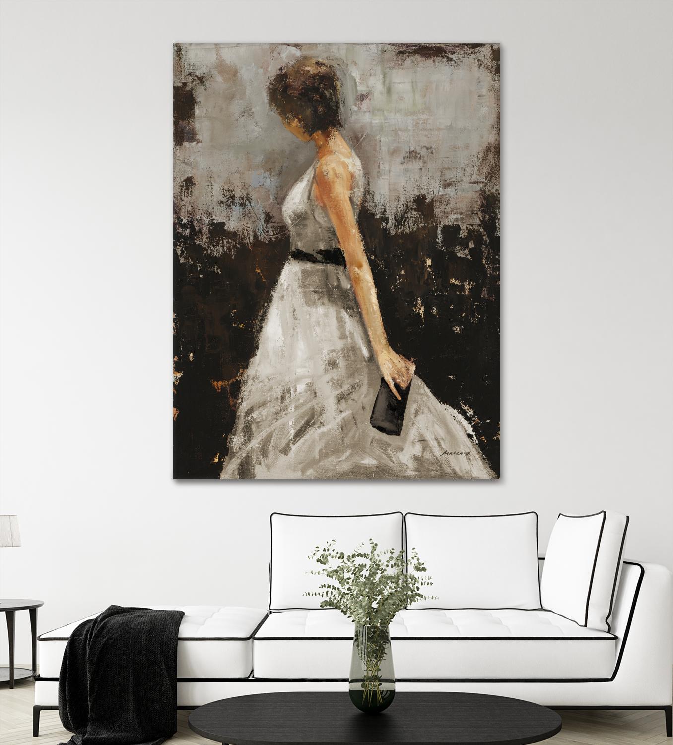 Contemplation by Julianne Marcoux on GIANT ART - brown figurative