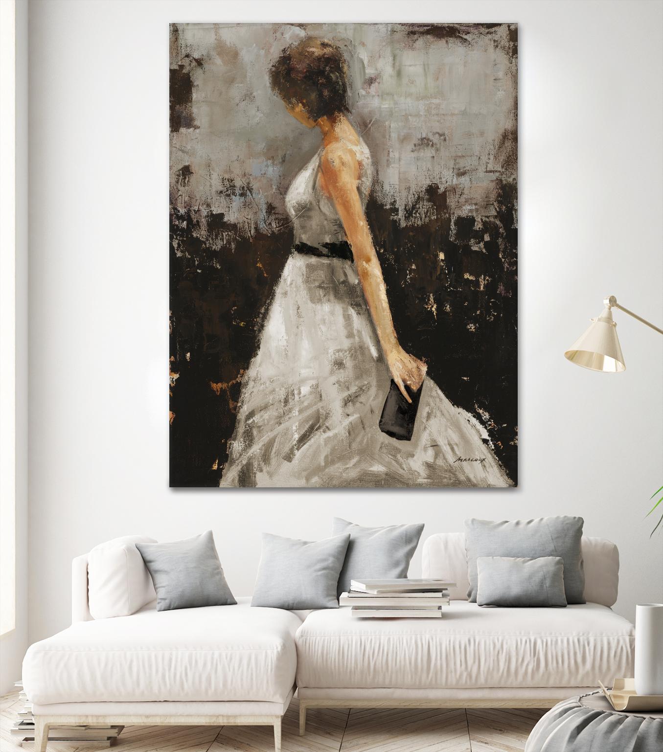 Contemplation by Julianne Marcoux on GIANT ART - brown figurative