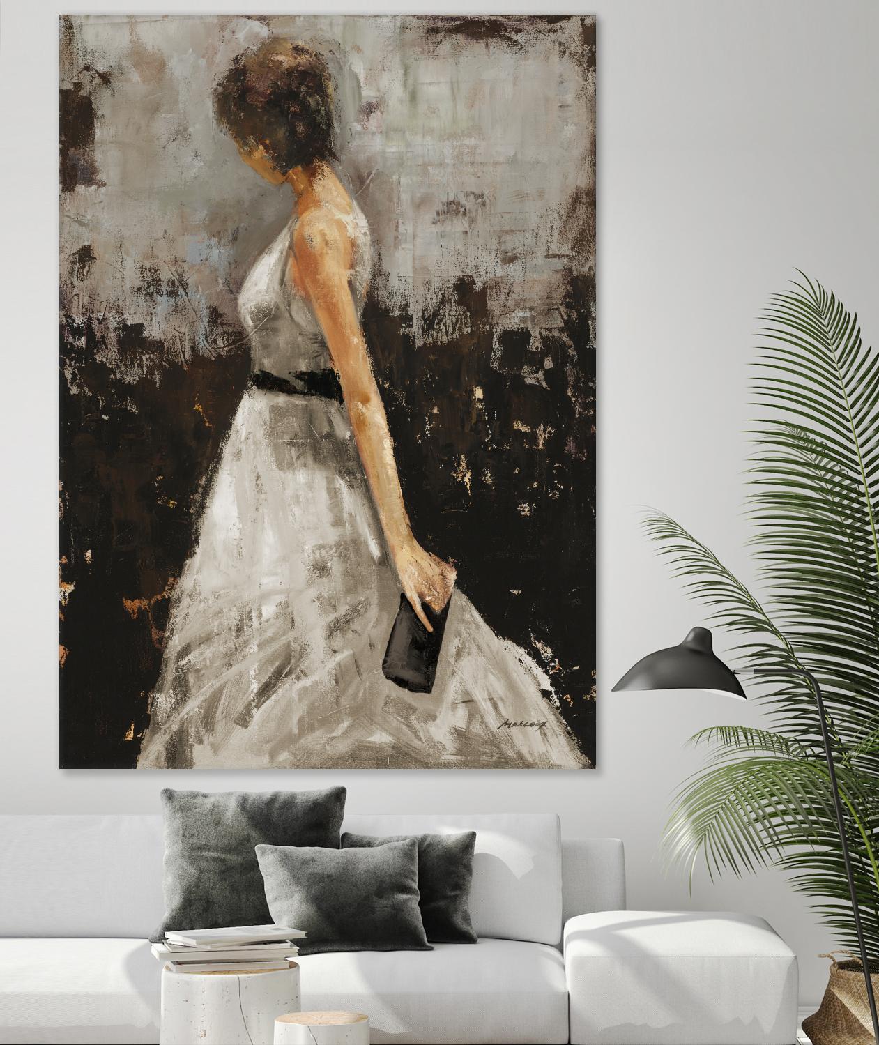 Contemplation by Julianne Marcoux on GIANT ART - brown figurative