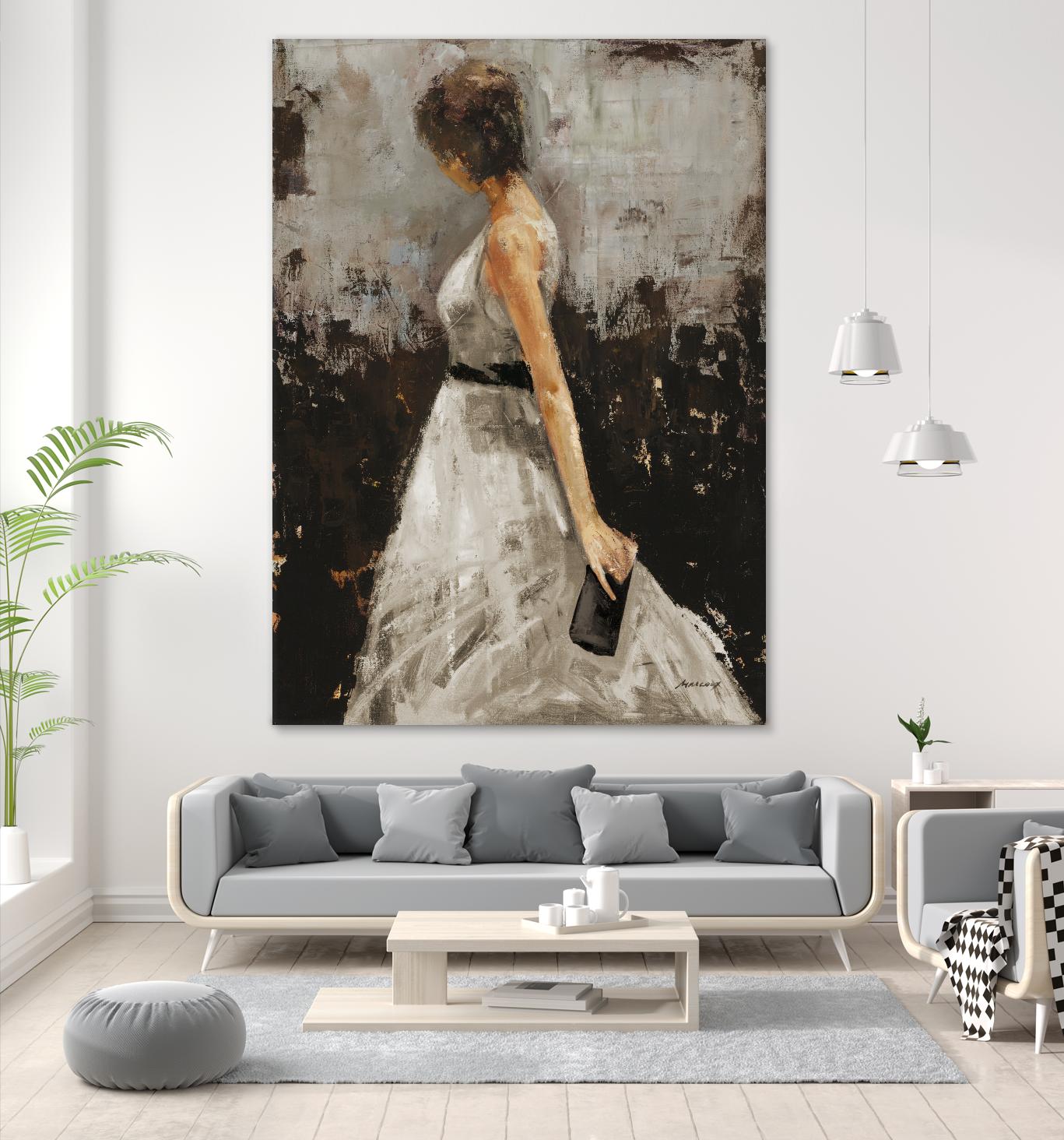 Contemplation by Julianne Marcoux on GIANT ART - brown figurative