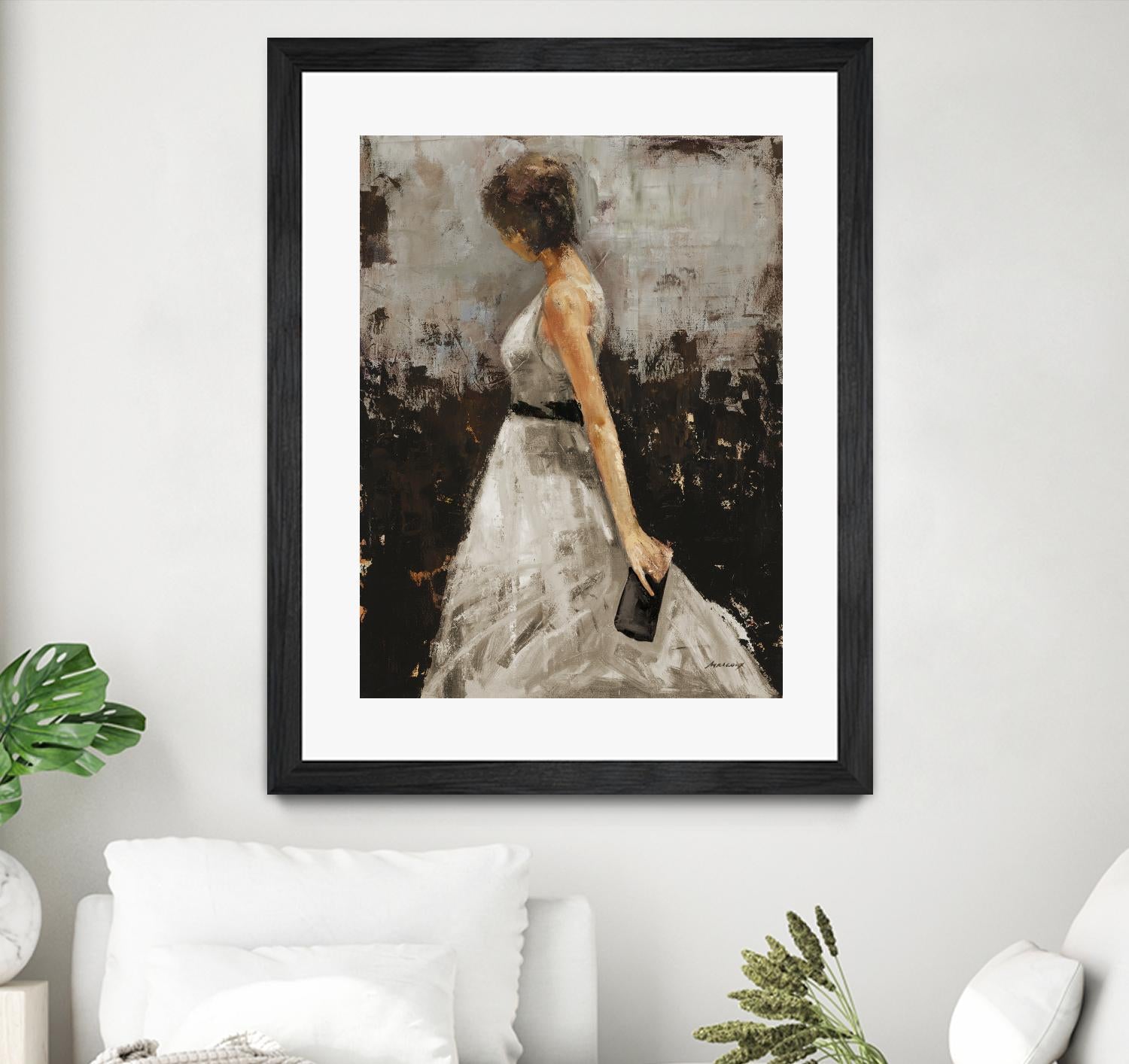 Contemplation by Julianne Marcoux on GIANT ART - brown figurative