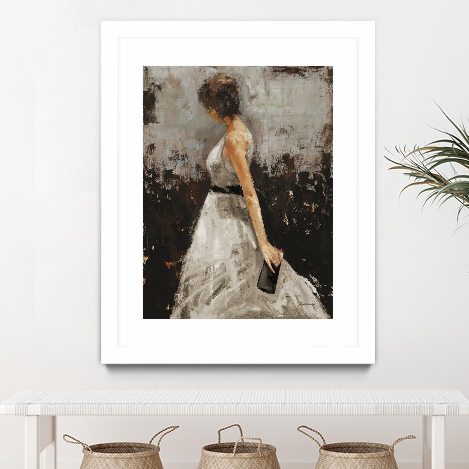 Contemplation by Julianne Marcoux on GIANT ART - brown figurative