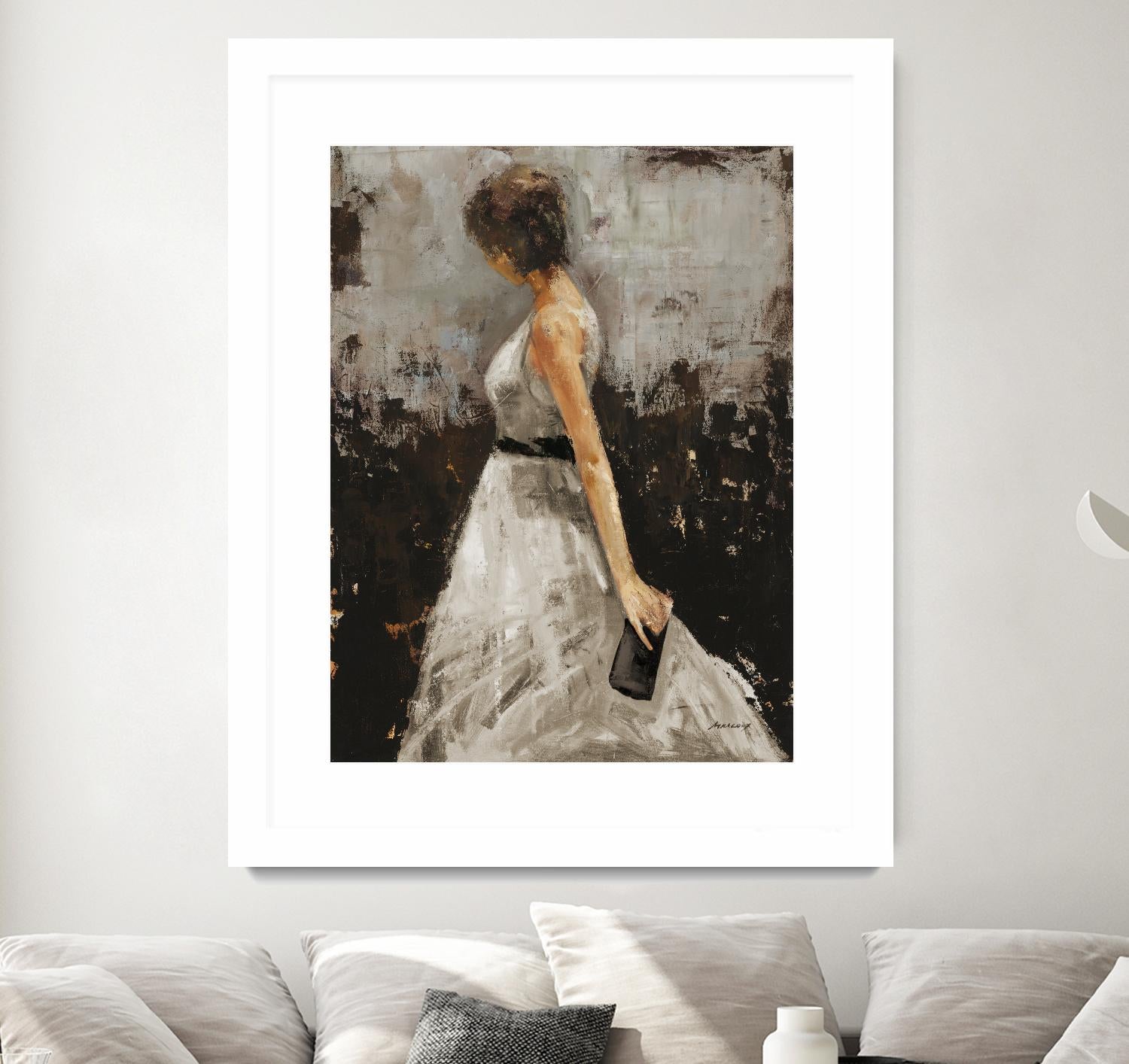 Contemplation by Julianne Marcoux on GIANT ART - brown figurative