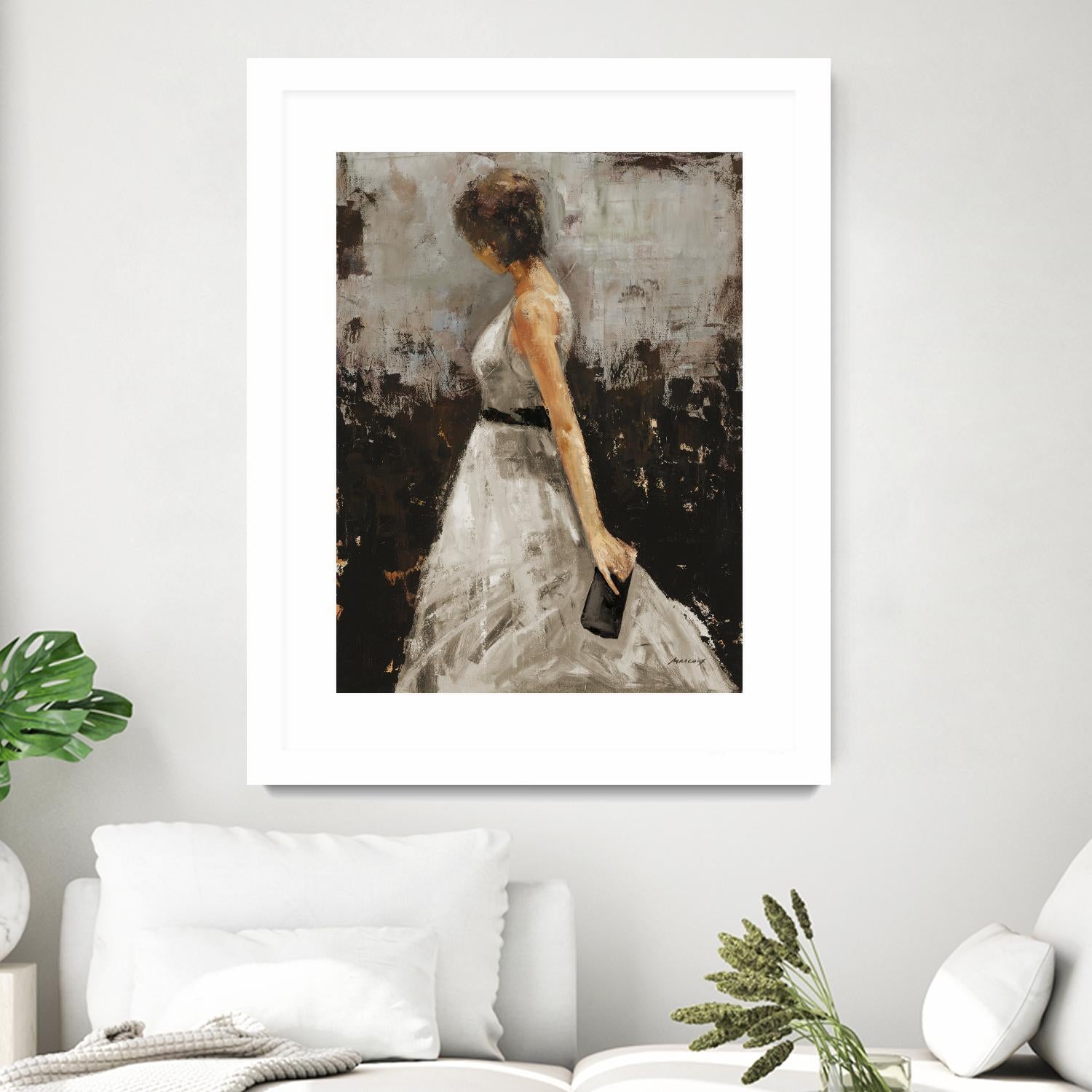 Contemplation by Julianne Marcoux on GIANT ART - brown figurative