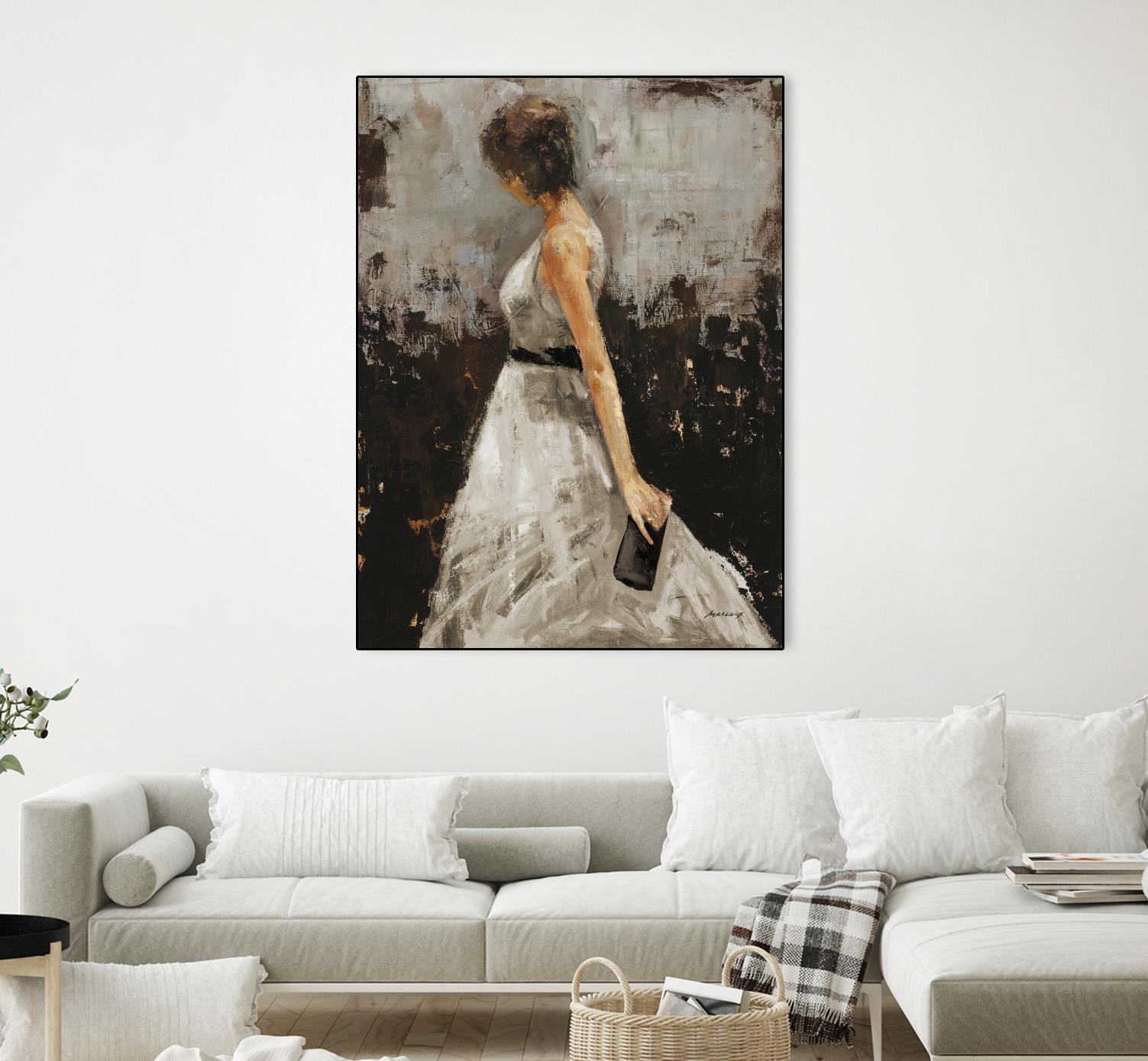 Contemplation by Julianne Marcoux on GIANT ART - brown figurative