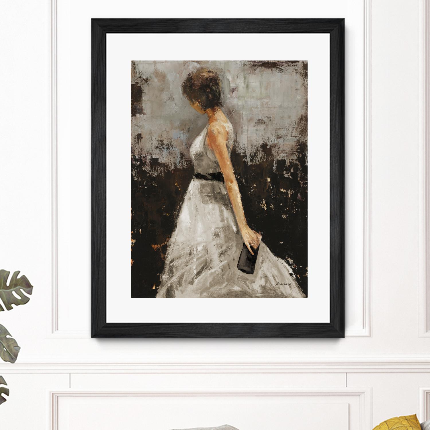 Contemplation by Julianne Marcoux on GIANT ART - brown figurative