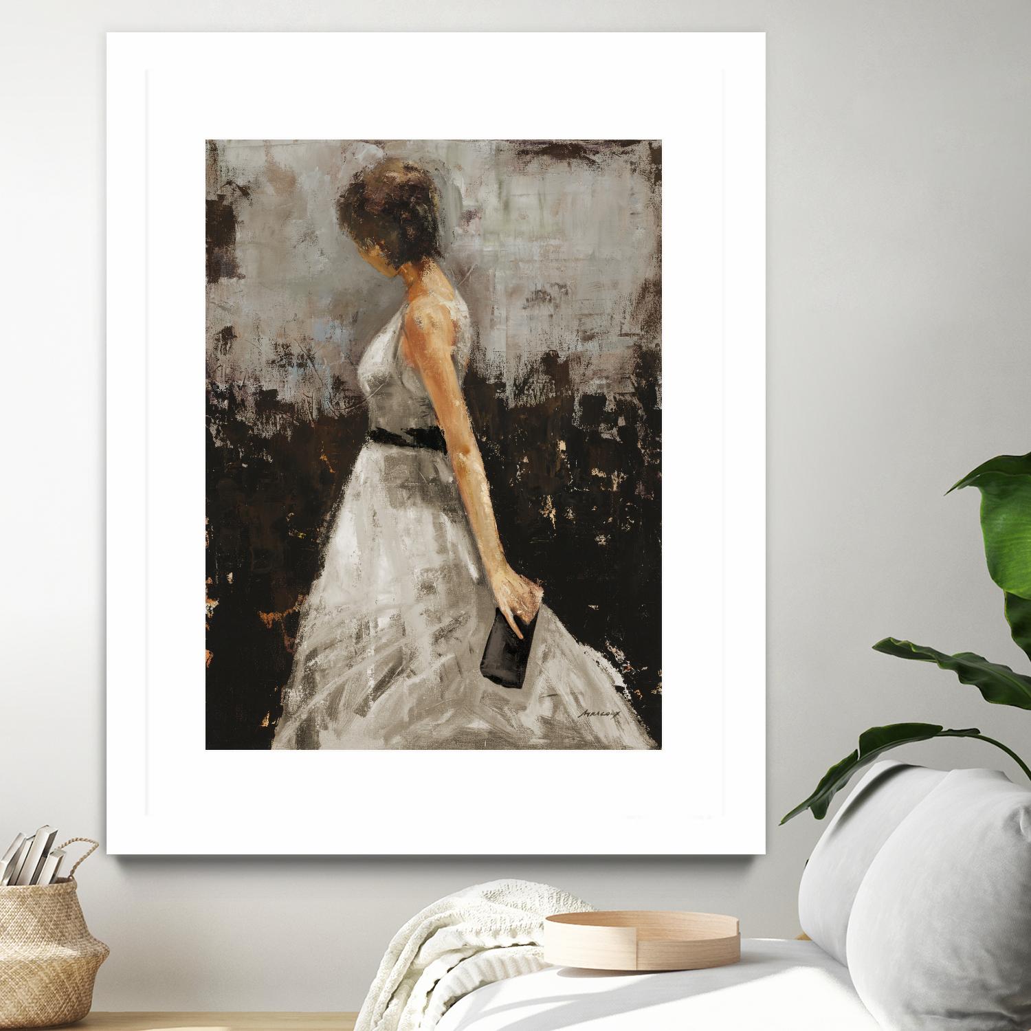 Contemplation by Julianne Marcoux on GIANT ART - brown figurative