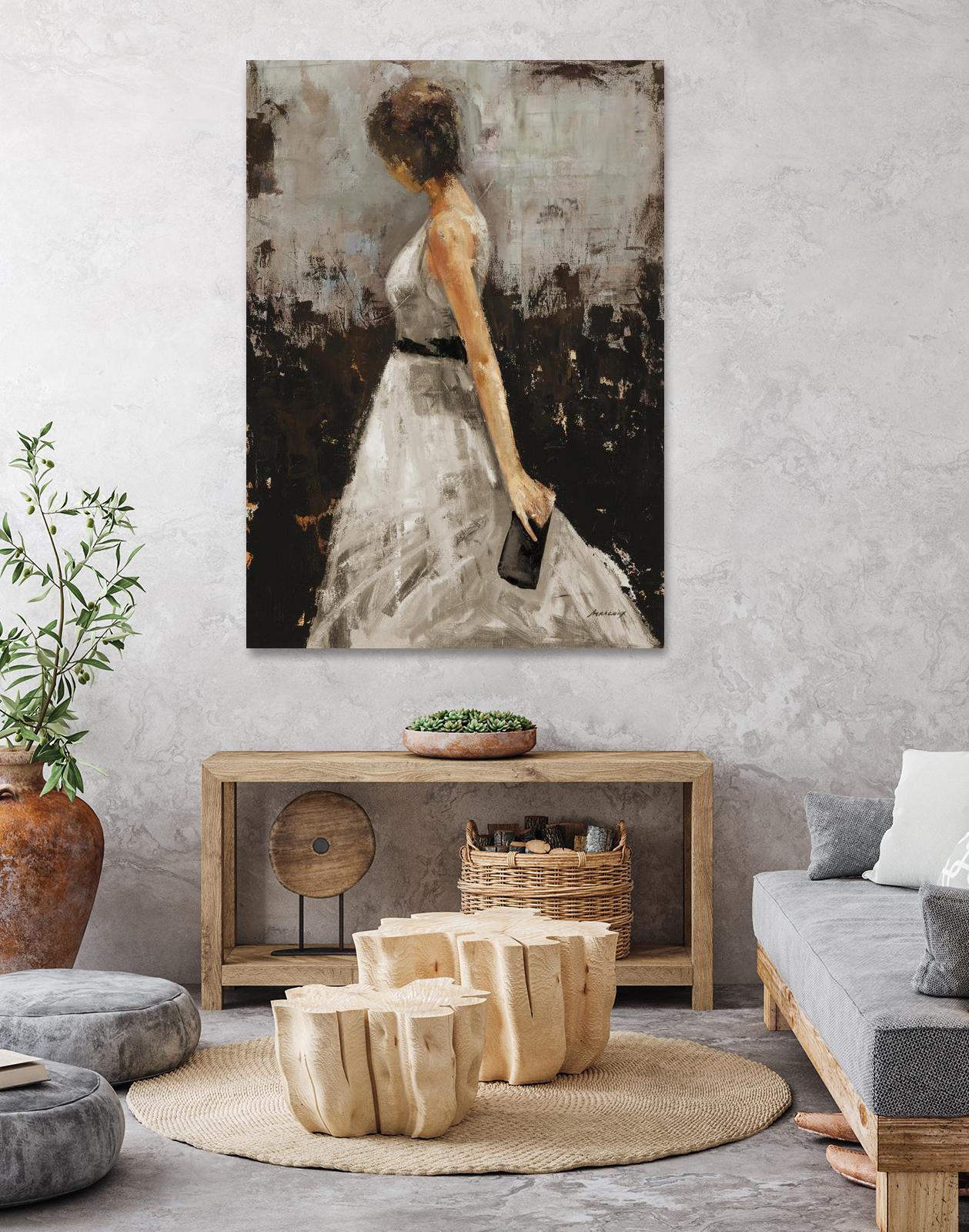 Contemplation by Julianne Marcoux on GIANT ART - brown figurative