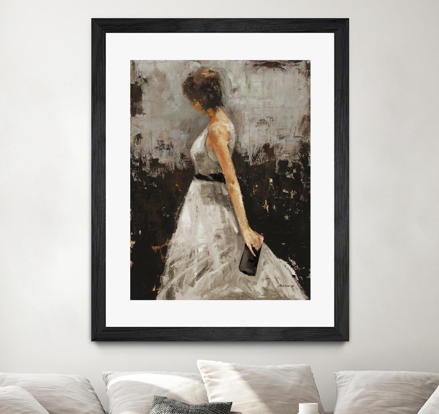 Contemplation by Julianne Marcoux on GIANT ART - brown figurative