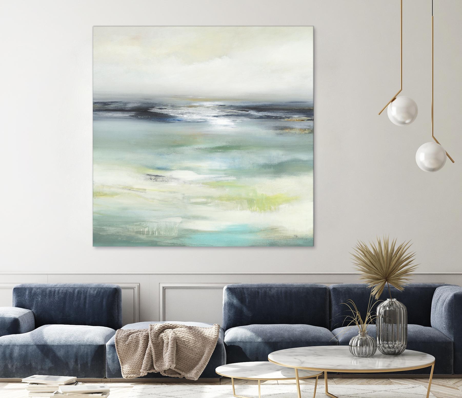 Layered View by Lisa Ridgers on GIANT ART - blue abstract