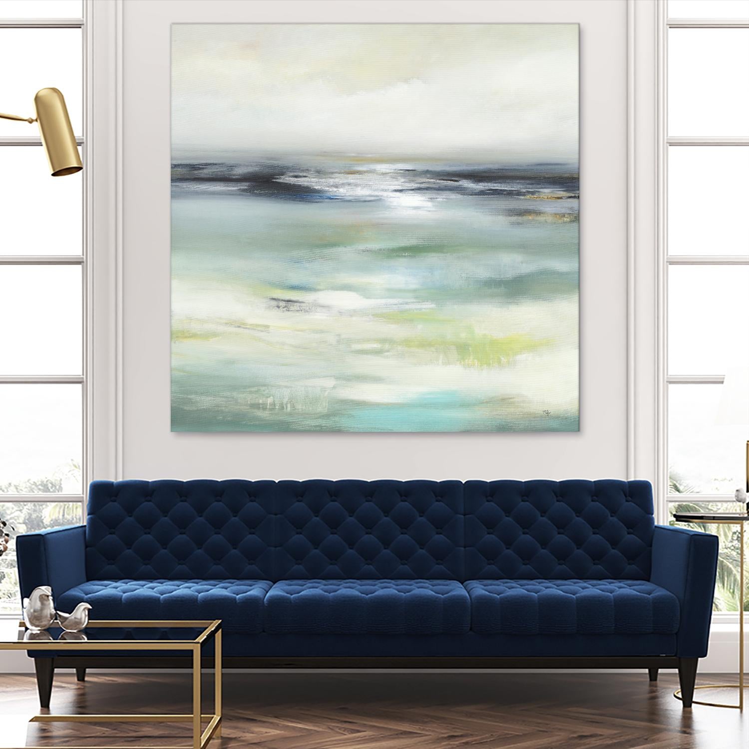 Layered View by Lisa Ridgers on GIANT ART - blue abstract