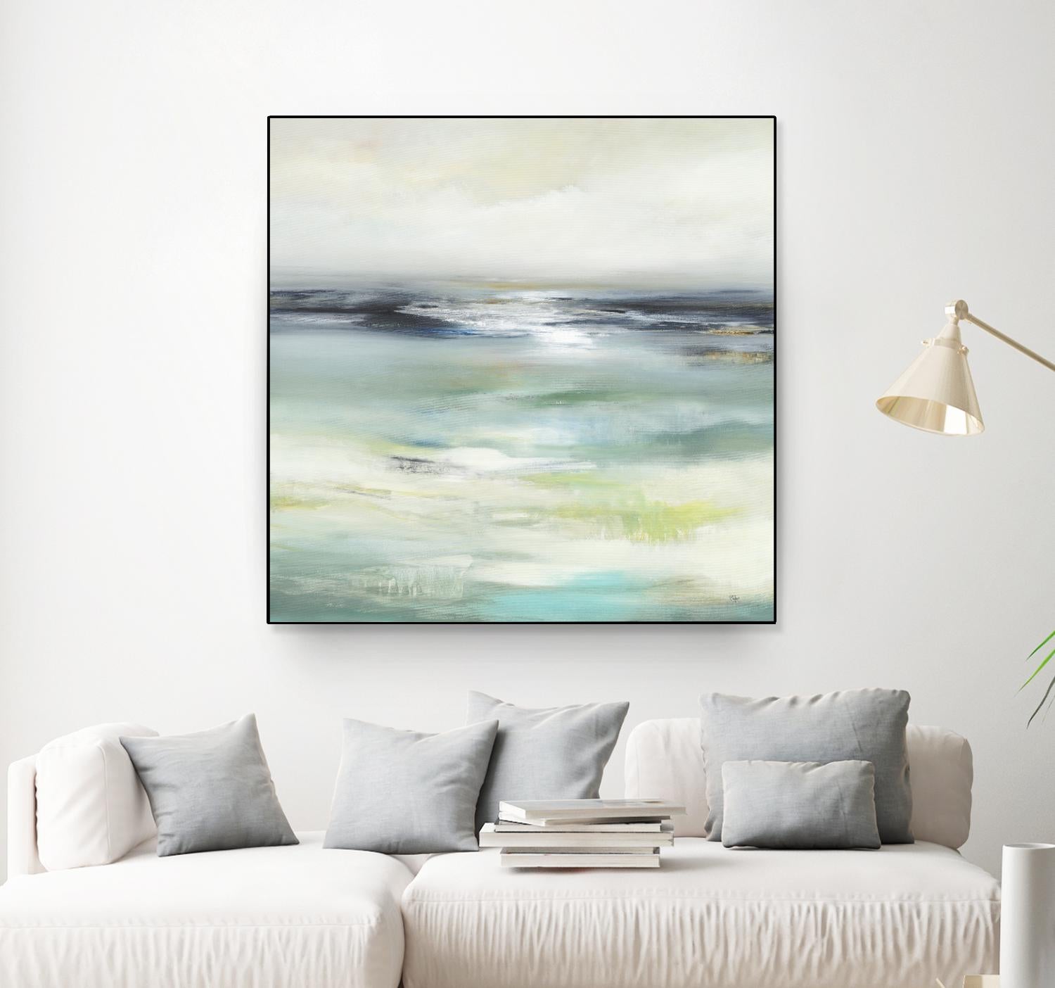 Layered View by Lisa Ridgers on GIANT ART - blue abstract