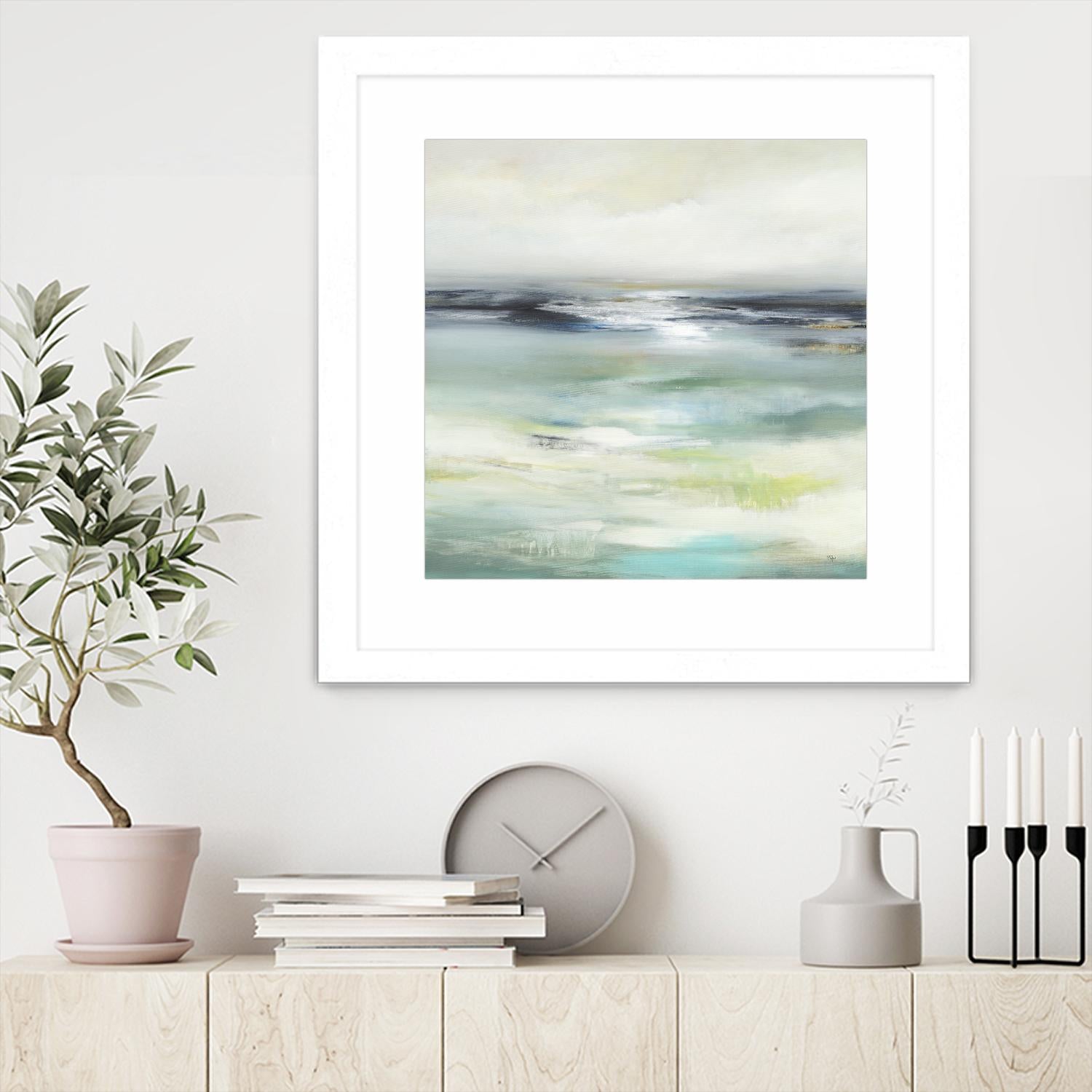 Layered View by Lisa Ridgers on GIANT ART - blue abstract