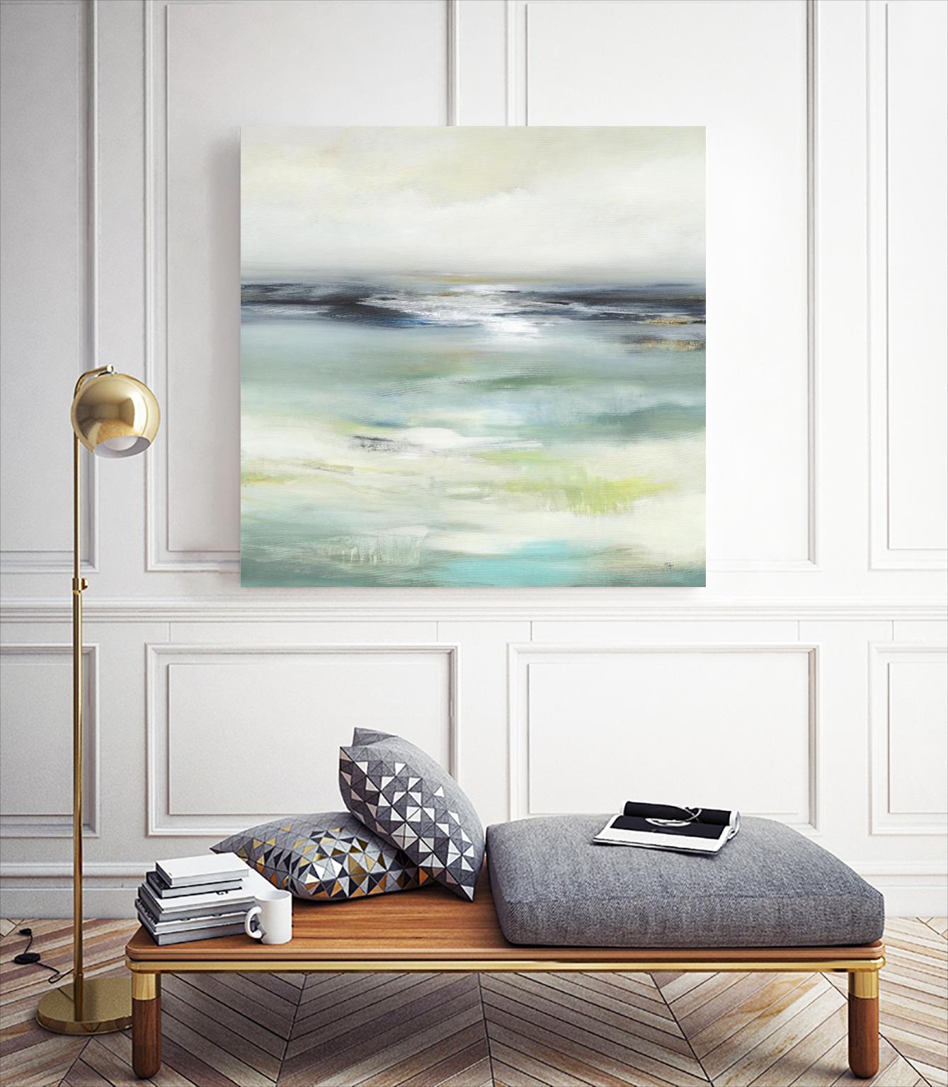 Layered View by Lisa Ridgers on GIANT ART - blue abstract