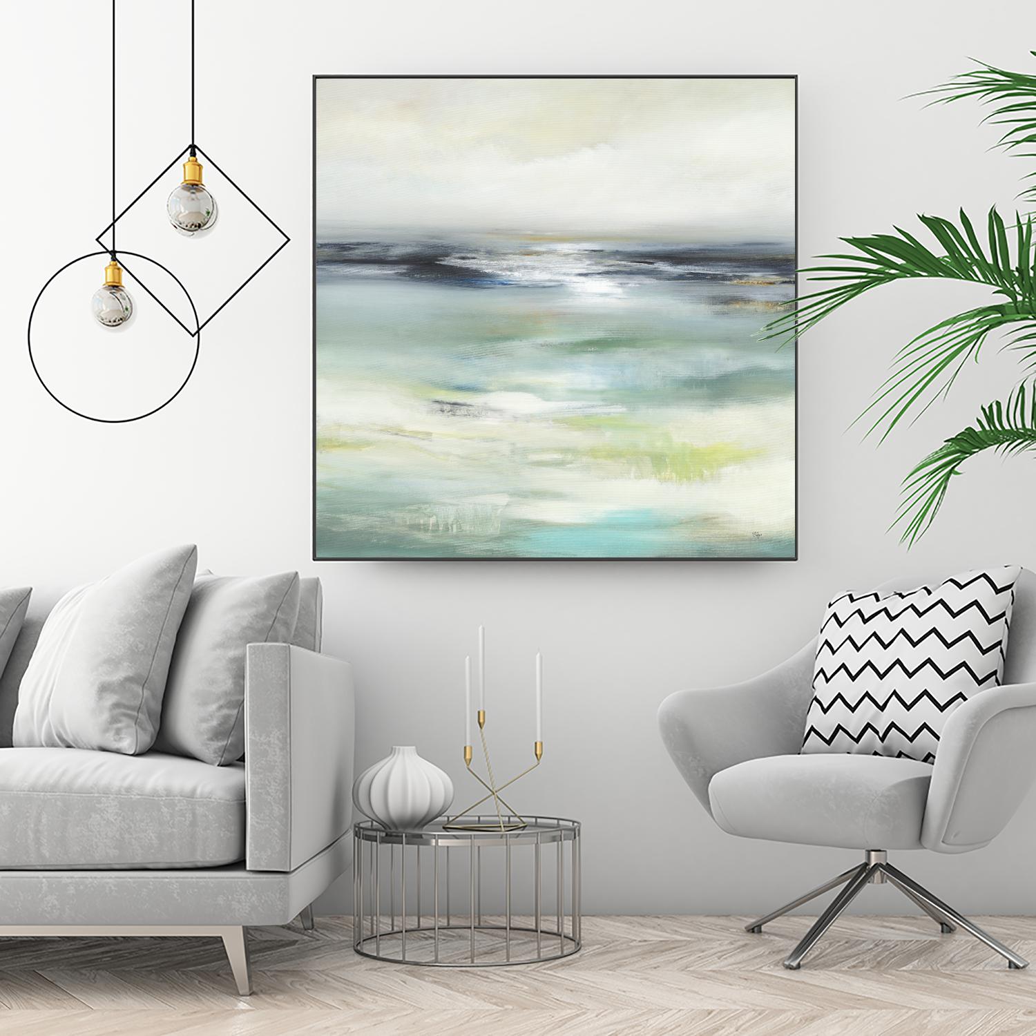 Layered View by Lisa Ridgers on GIANT ART - blue abstract