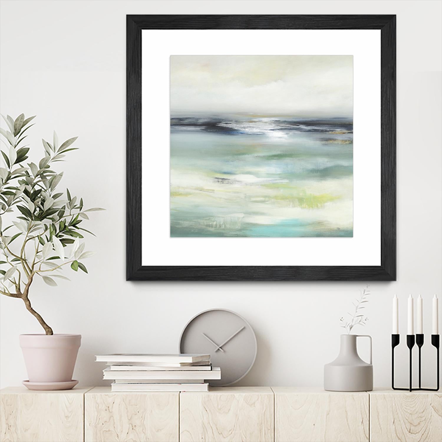 Layered View by Lisa Ridgers on GIANT ART - blue abstract