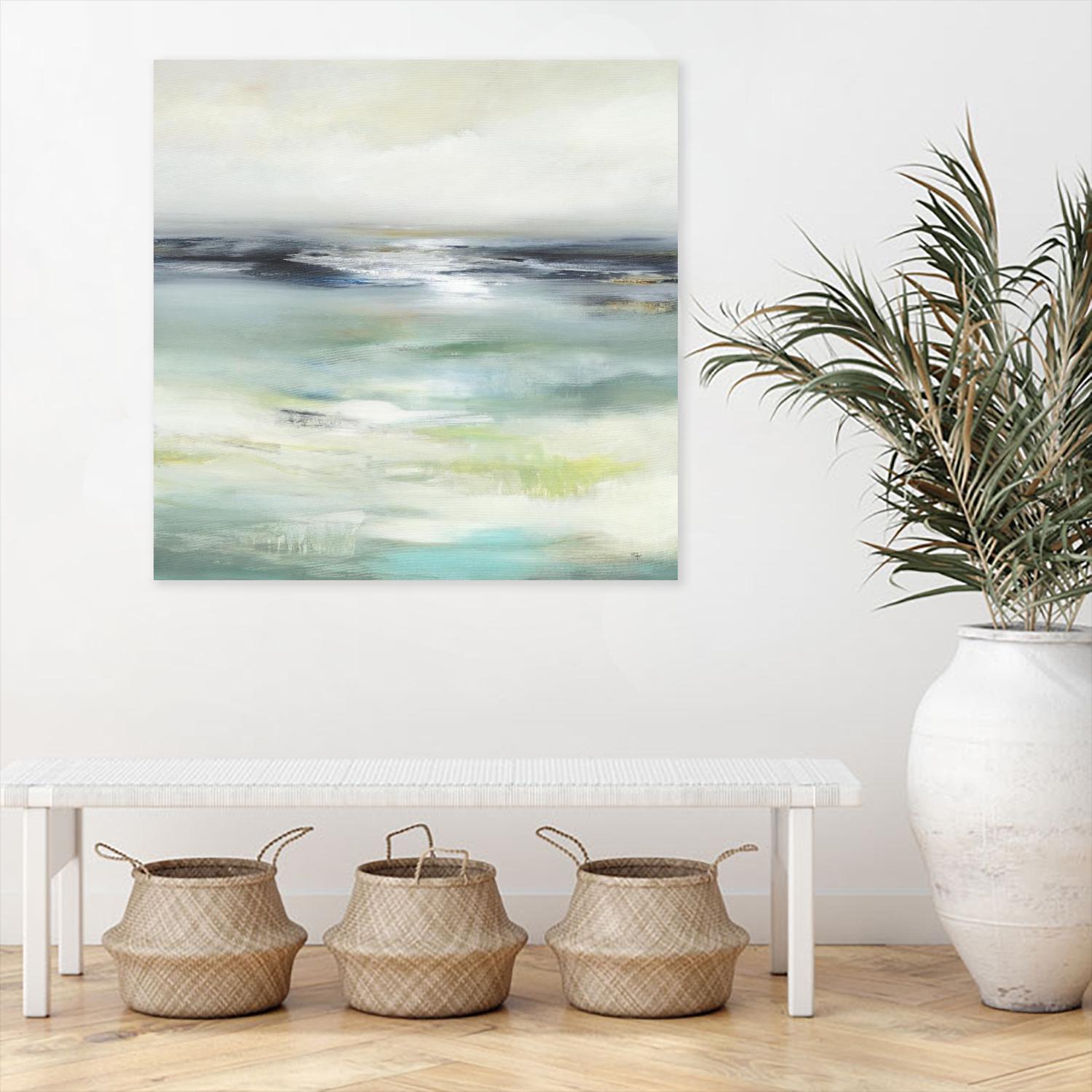 Layered View by Lisa Ridgers on GIANT ART - blue abstract