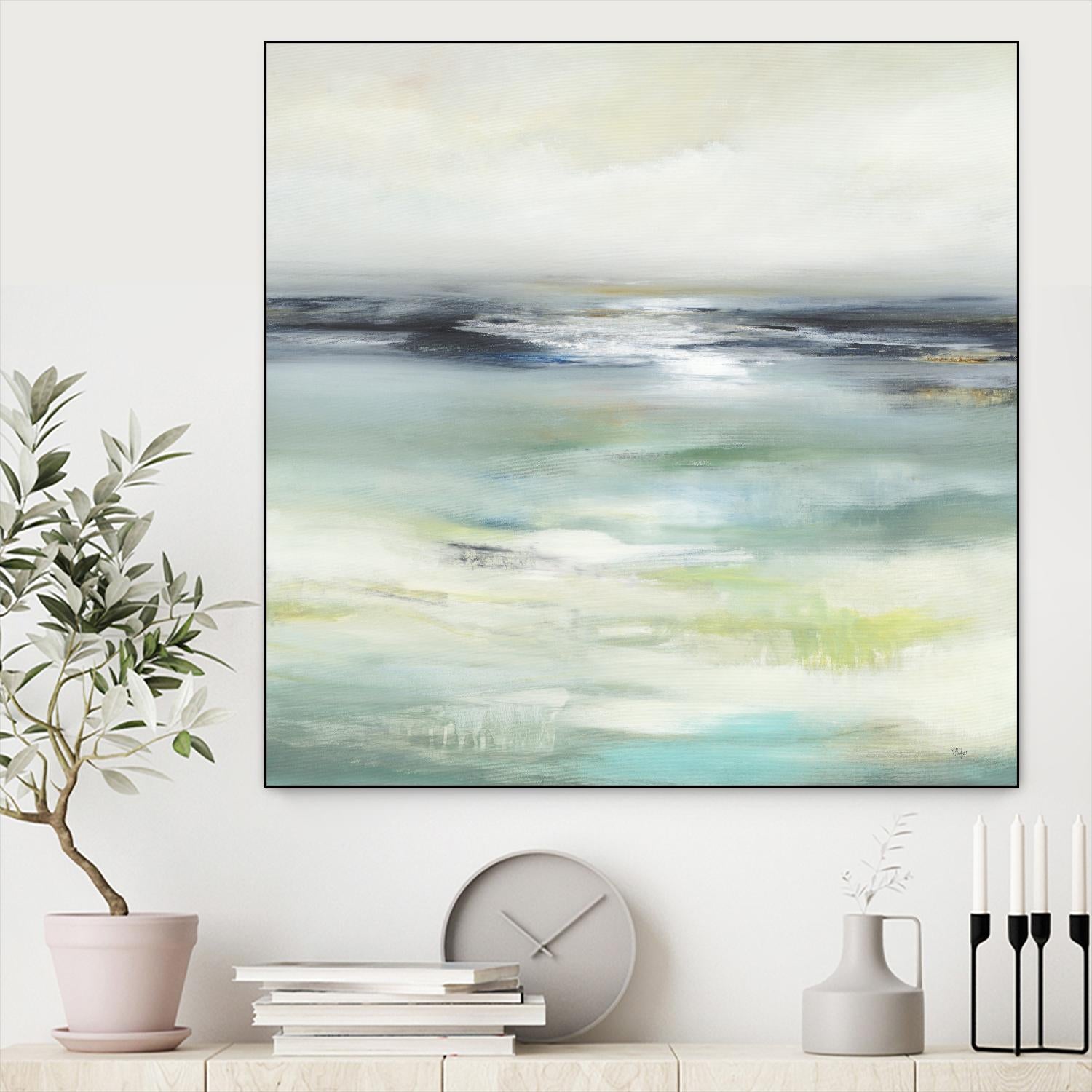 Layered View by Lisa Ridgers on GIANT ART - blue abstract