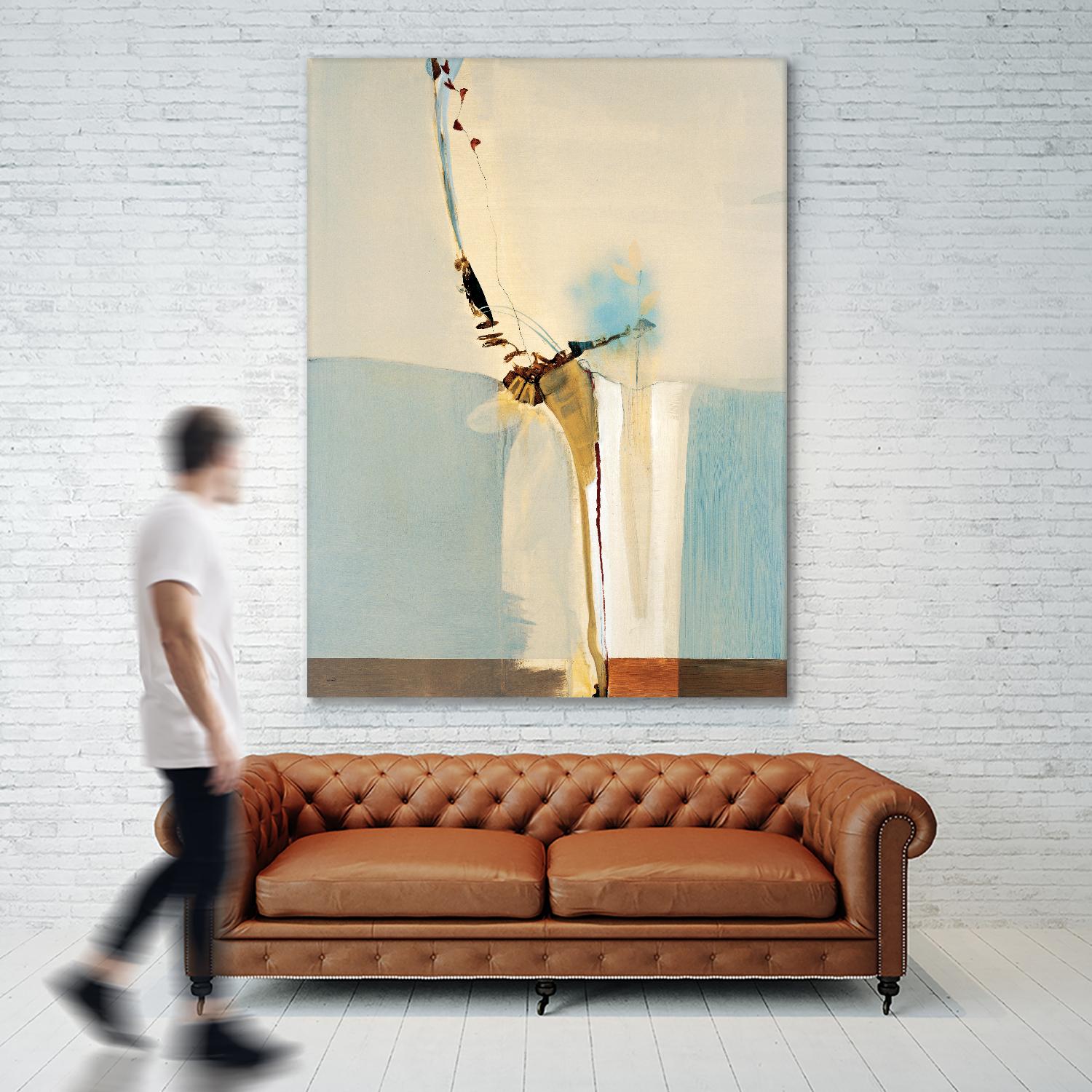 Light Fast II by Sarah Stockstill on GIANT ART - blue abstract