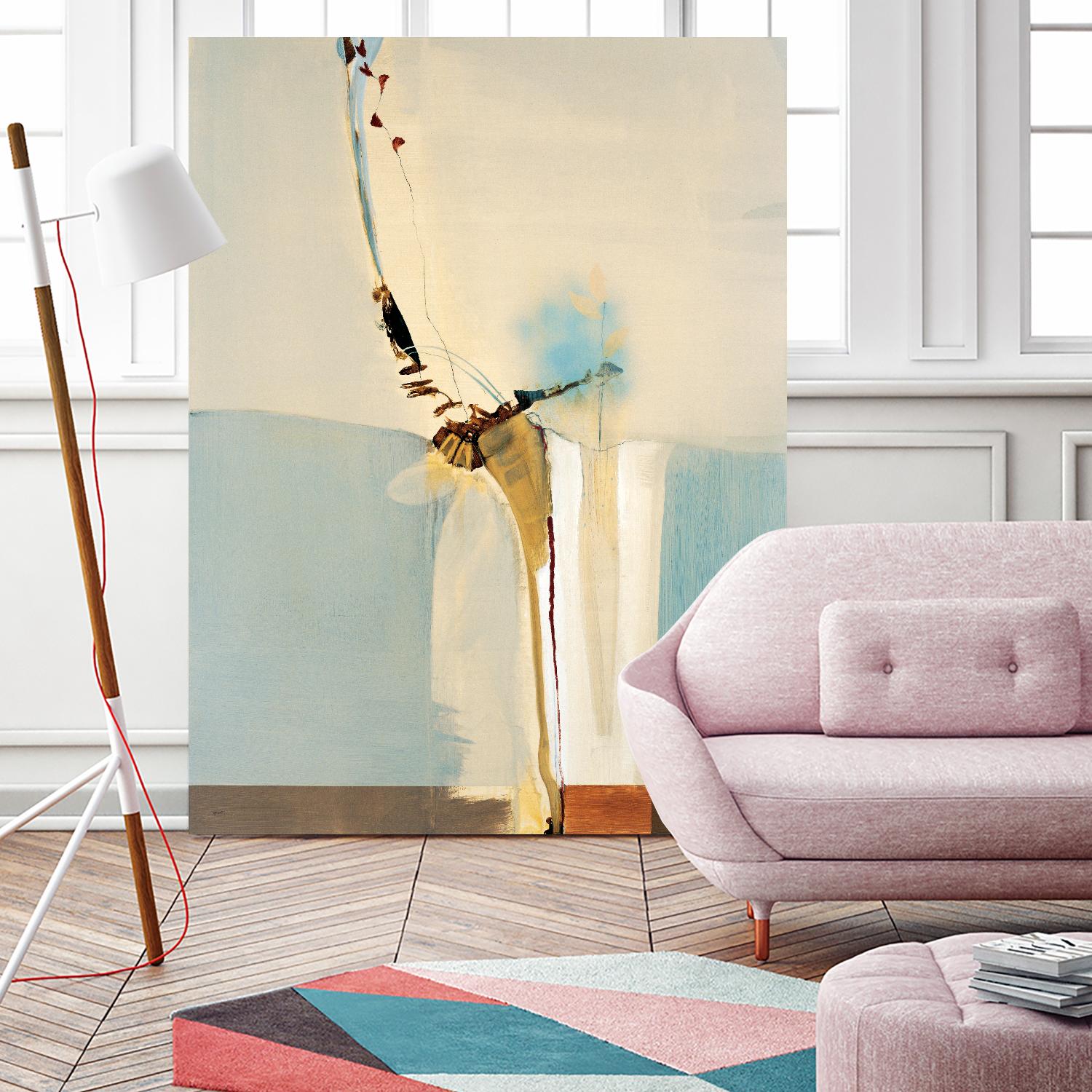 Light Fast II by Sarah Stockstill on GIANT ART - blue abstract