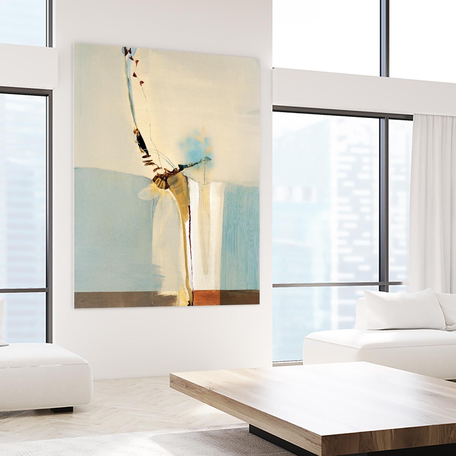 Light Fast II by Sarah Stockstill on GIANT ART - blue abstract