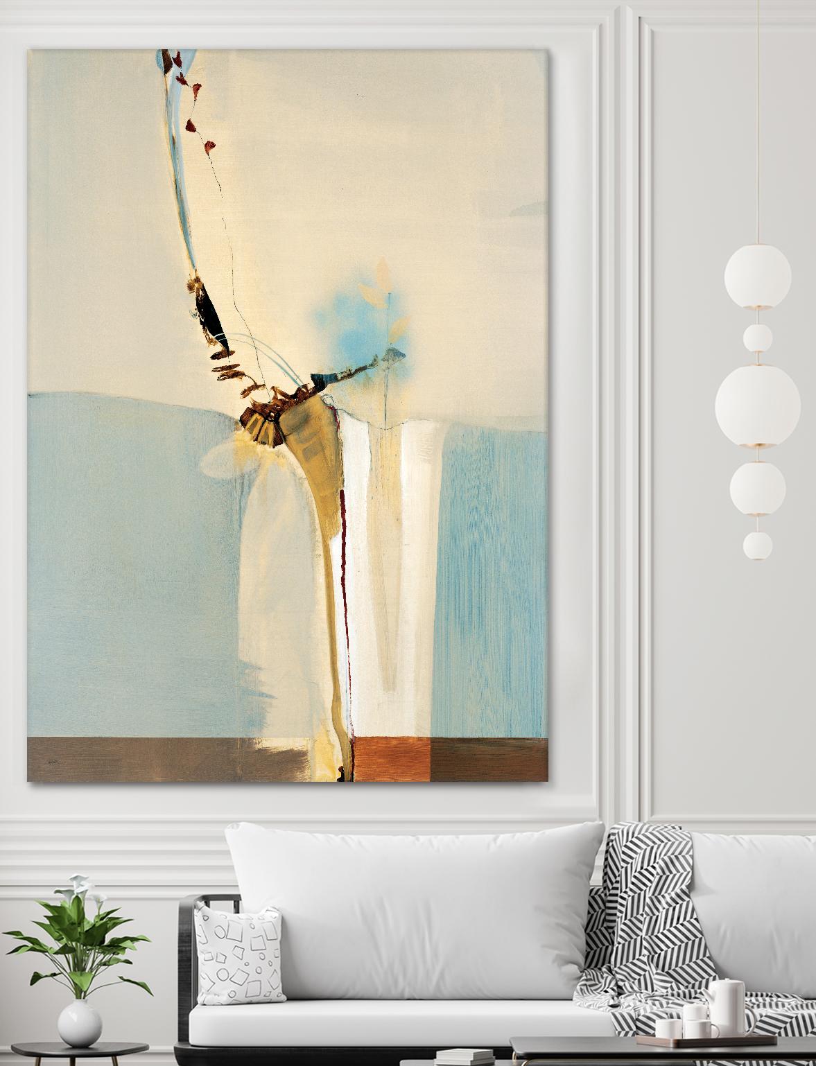 Light Fast II by Sarah Stockstill on GIANT ART - blue abstract