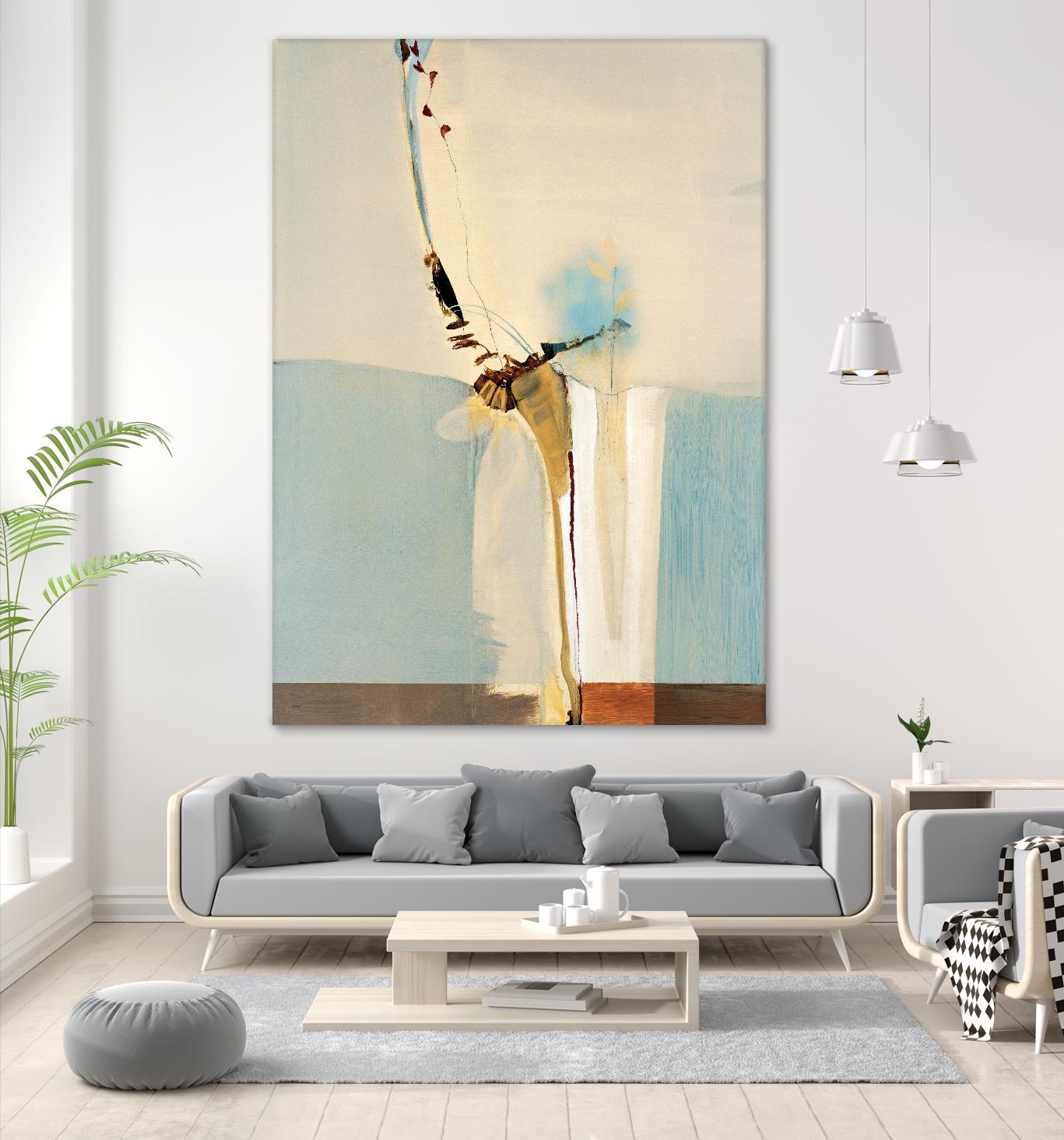 Light Fast II by Sarah Stockstill on GIANT ART - blue abstract