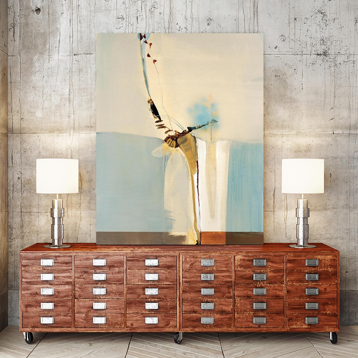 Light Fast II by Sarah Stockstill on GIANT ART - blue abstract