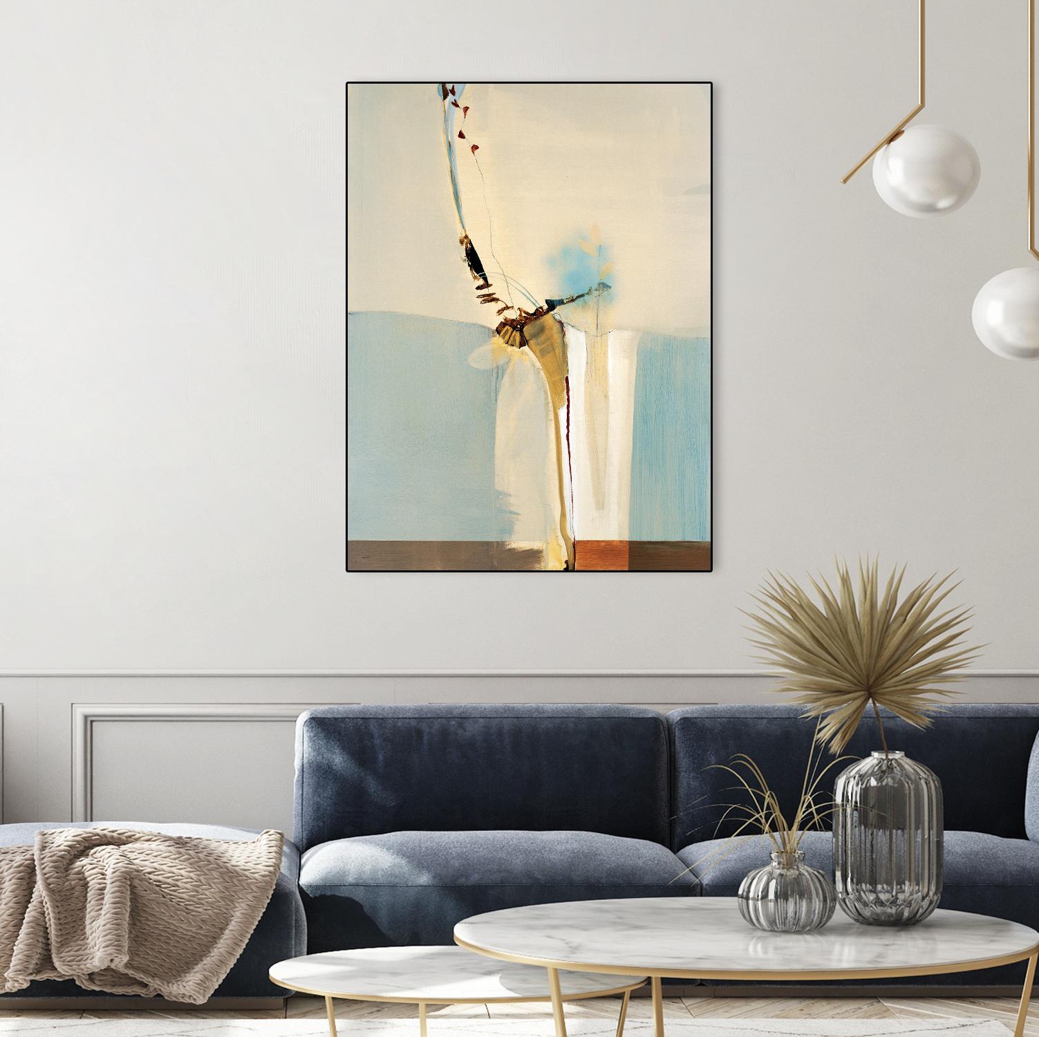 Light Fast II by Sarah Stockstill on GIANT ART - blue abstract