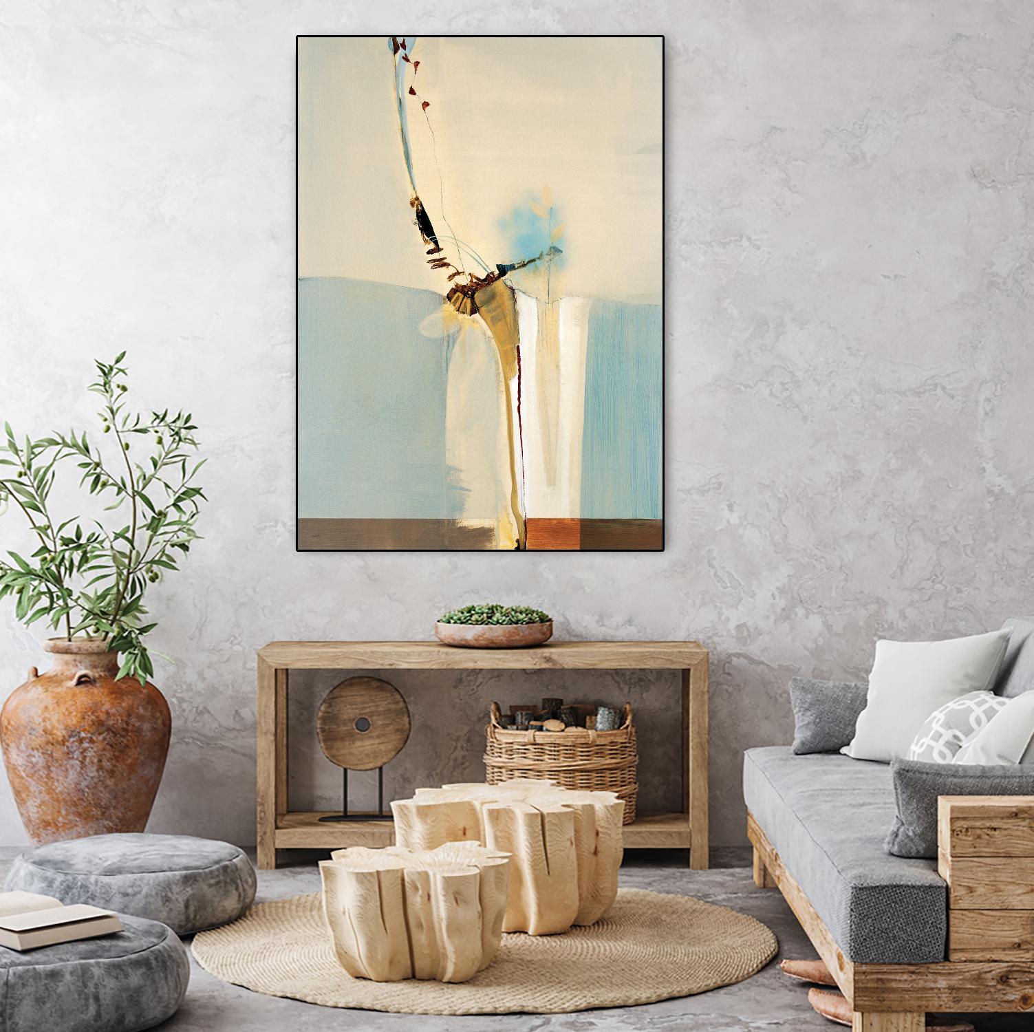 Light Fast II by Sarah Stockstill on GIANT ART - blue abstract