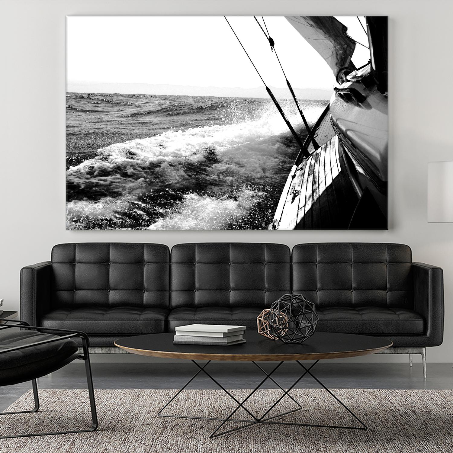 Sailing Mist by Kyle on GIANT ART - white nautical