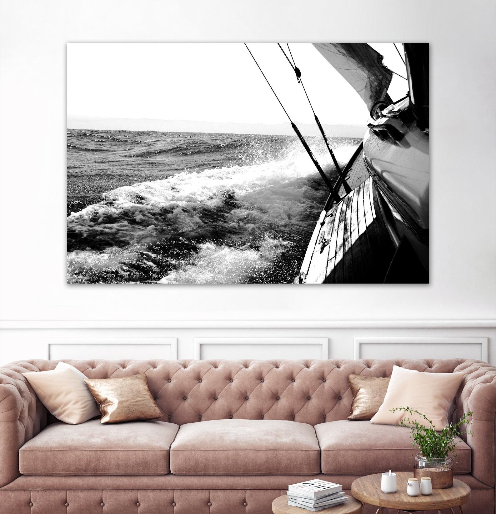 Sailing Mist by Kyle on GIANT ART - white nautical