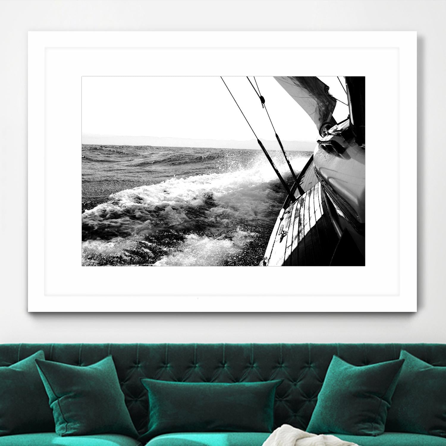 Sailing Mist by Kyle on GIANT ART - white nautical