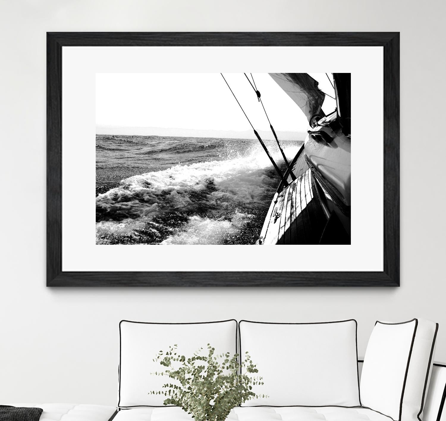 Sailing Mist by Kyle on GIANT ART - white nautical