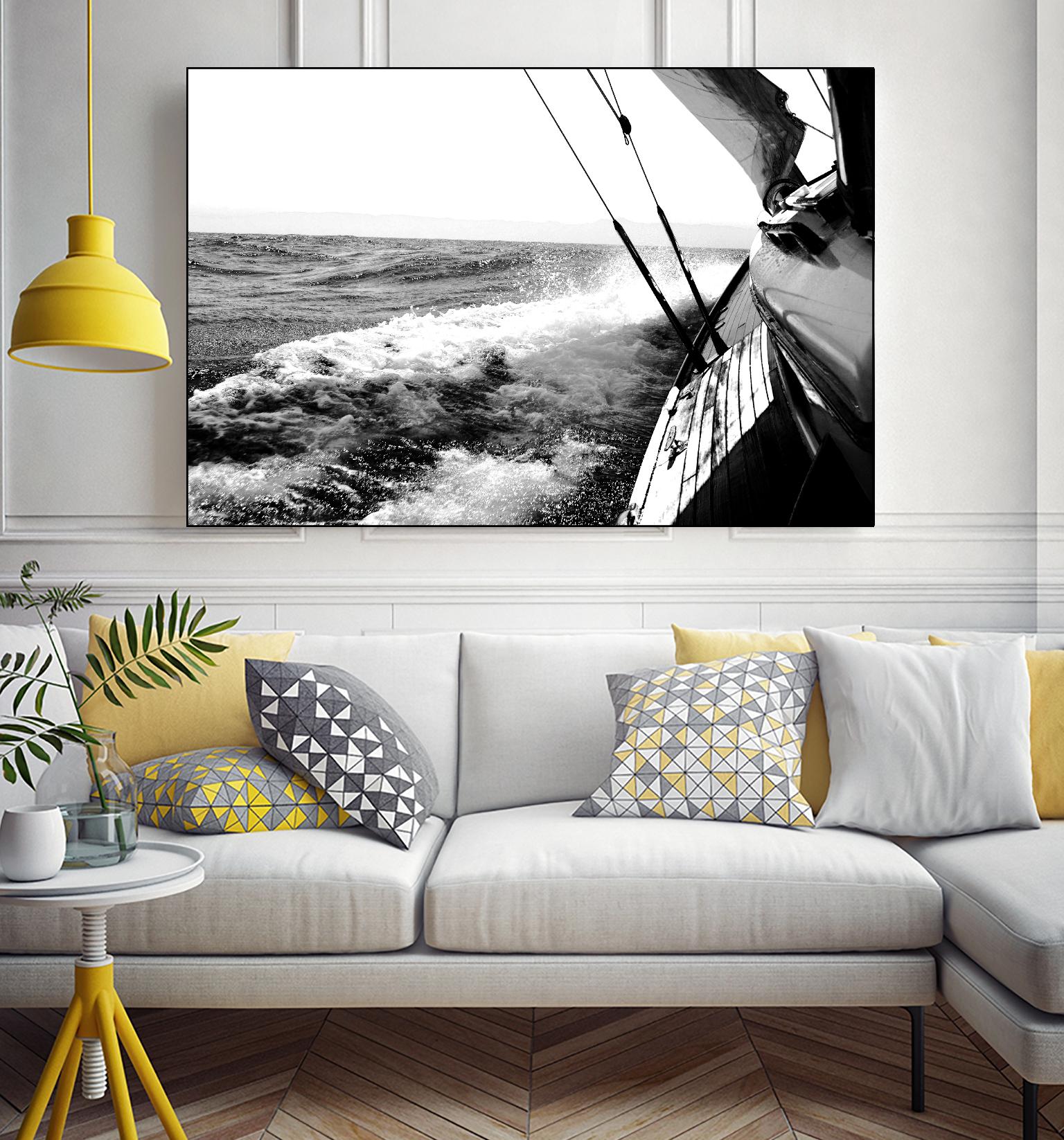 Sailing Mist by Kyle on GIANT ART - white nautical