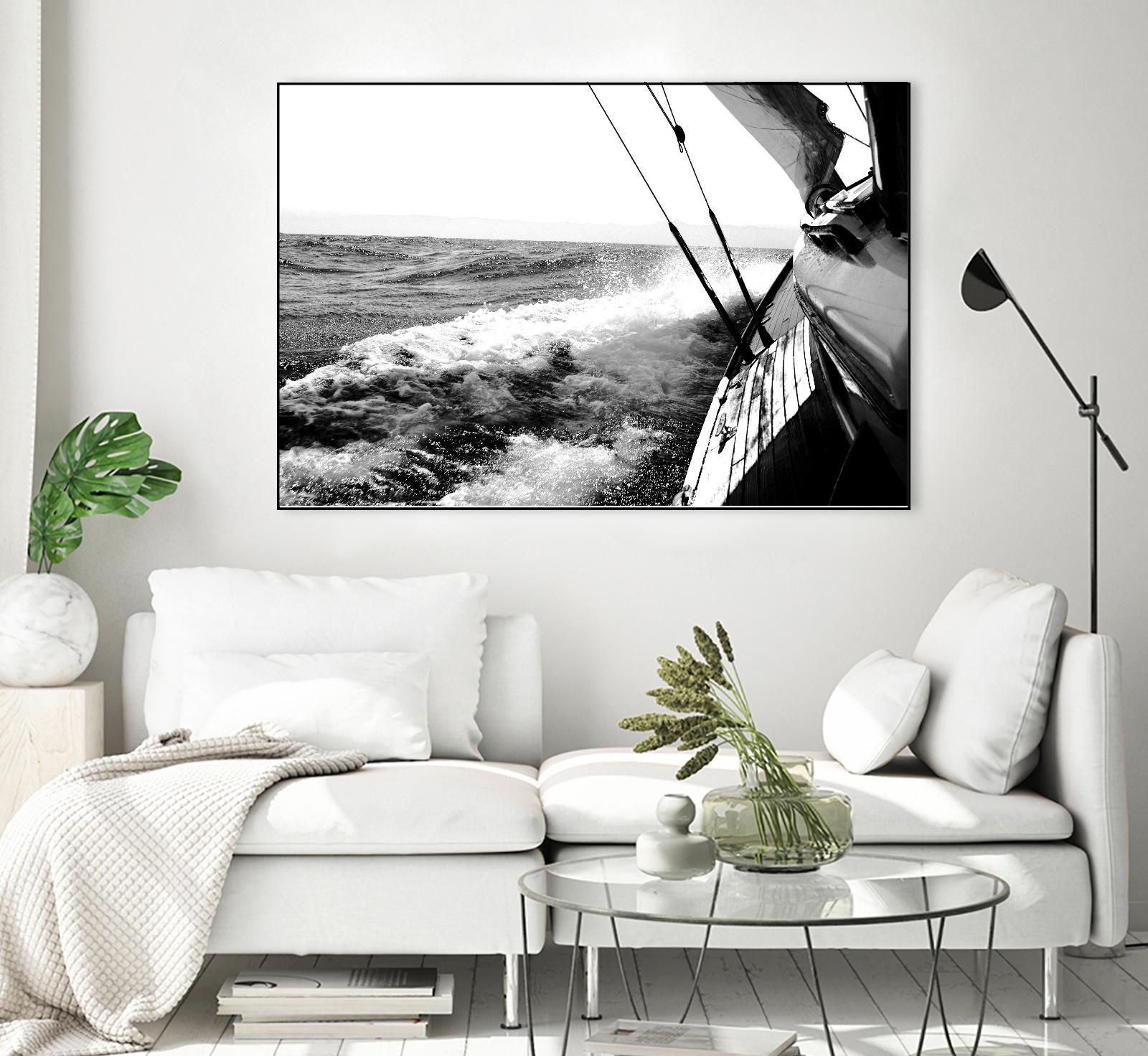 Sailing Mist by Kyle on GIANT ART - white nautical