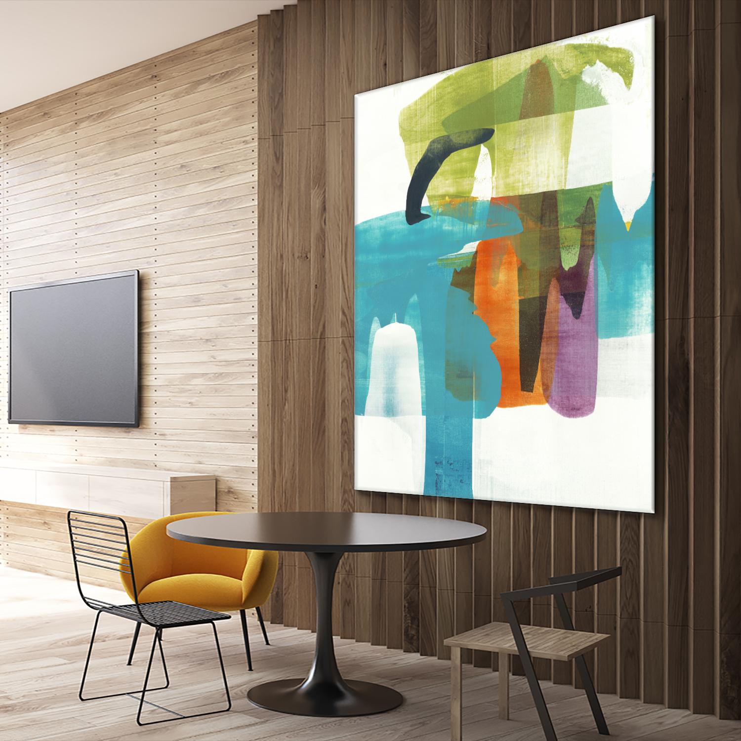 Vibrant Spirit II by Alridge on GIANT ART - greens, blues abstract